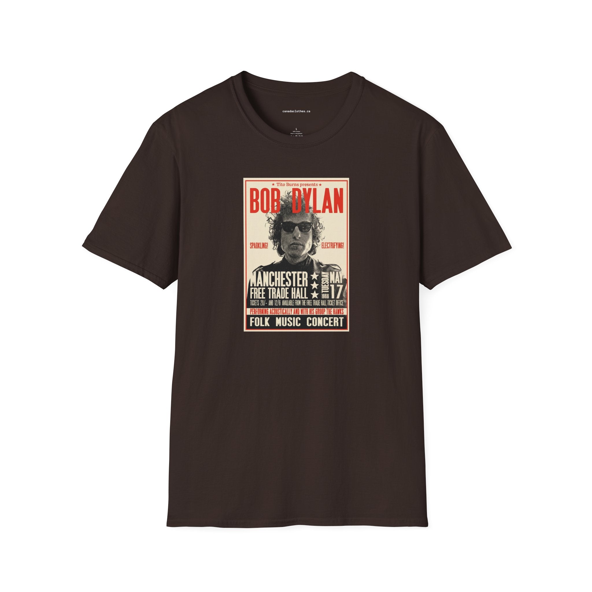 Bob Dylan Band Poster - Vintage Graphic T-Shirt - {{variant_option}} - T-Shirt - canadaclothes.ca