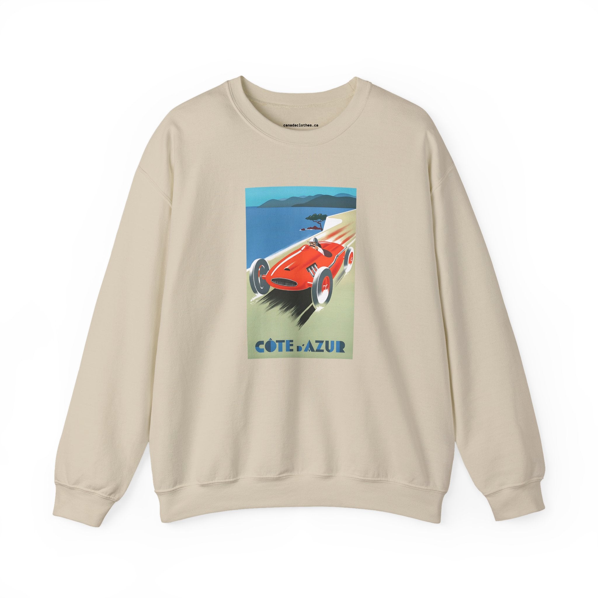 Côte d'Azur Travel Poster - Vintage Graphic Sweatshirt - {{variant_option}} - Sweatshirt - canadaclothes.ca