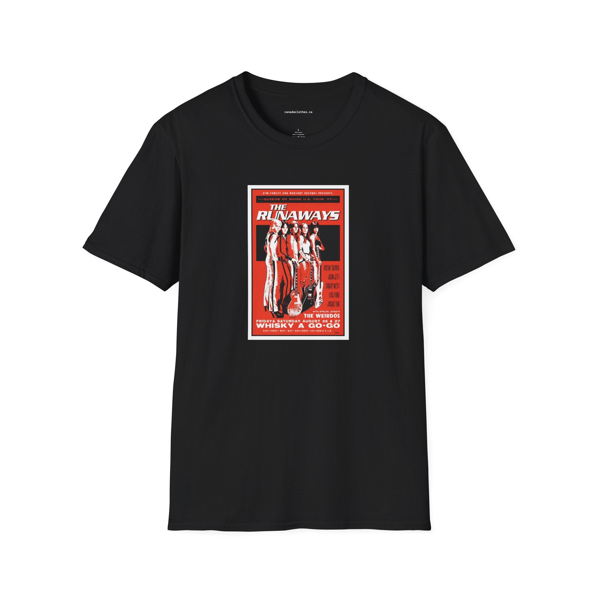 The Runaways Band Poster - Vintage Graphic T-Shirt - {{variant_option}} - T-Shirt - canadaclothes.ca