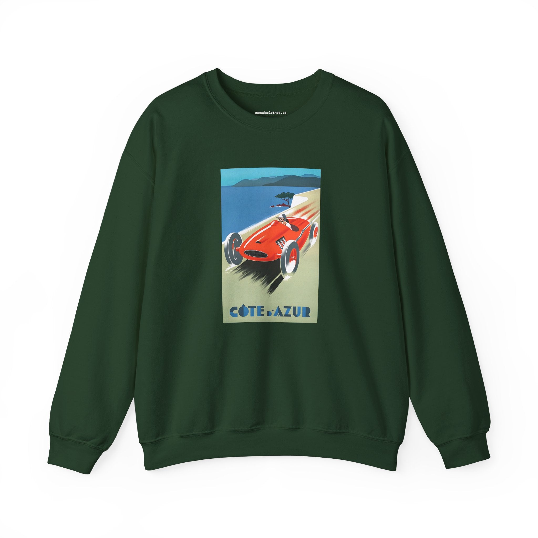 Côte d'Azur Travel Poster - Vintage Graphic Sweatshirt - {{variant_option}} - Sweatshirt - canadaclothes.ca