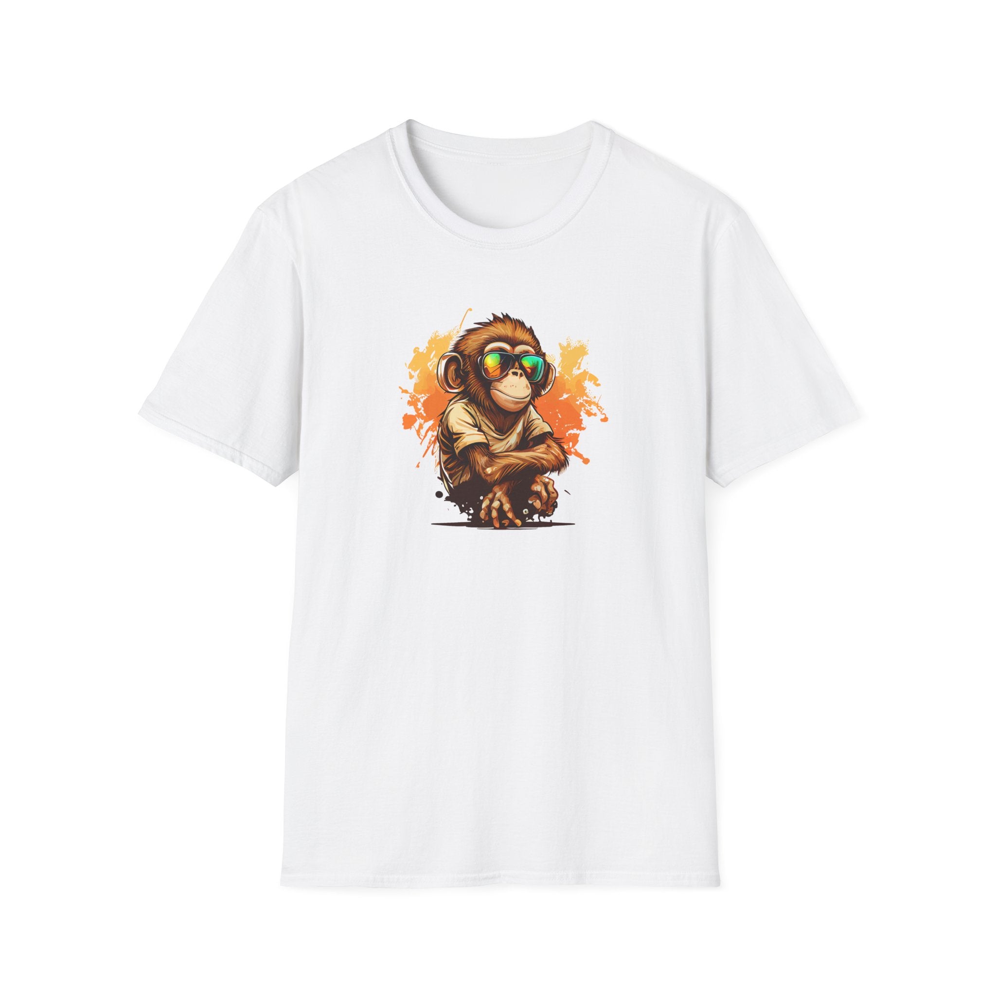 Cool Monkey Wearing Sunglasses - Cute Graphic T-Shirt - {{variant_option}} - T-Shirt - canadaclothes.ca