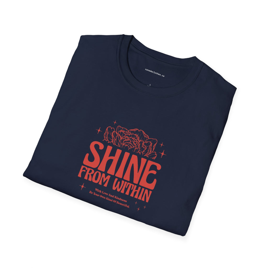 Shine From Within - Motivational Graphic T-Shirt - {{variant_option}} - T-Shirt - canadaclothes.ca