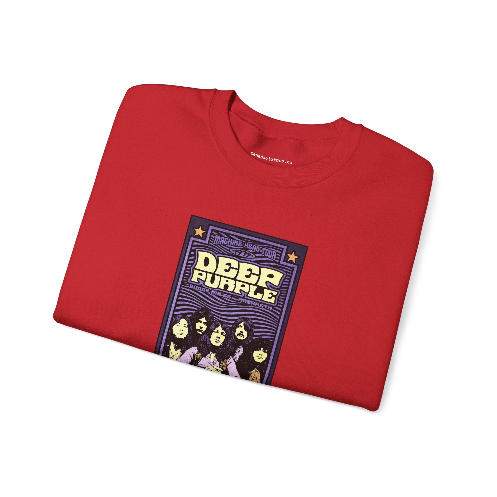 Deep Purple Band Poster - Vintage Graphic Sweatshirt - {{variant_option}} - Sweatshirt - canadaclothes.ca