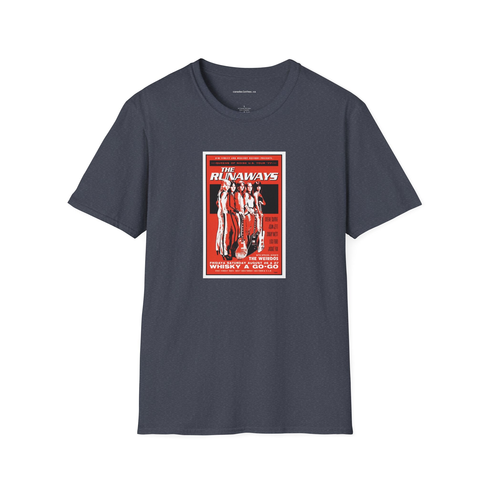 The Runaways Band Poster - Vintage Graphic T-Shirt - {{variant_option}} - T-Shirt - canadaclothes.ca
