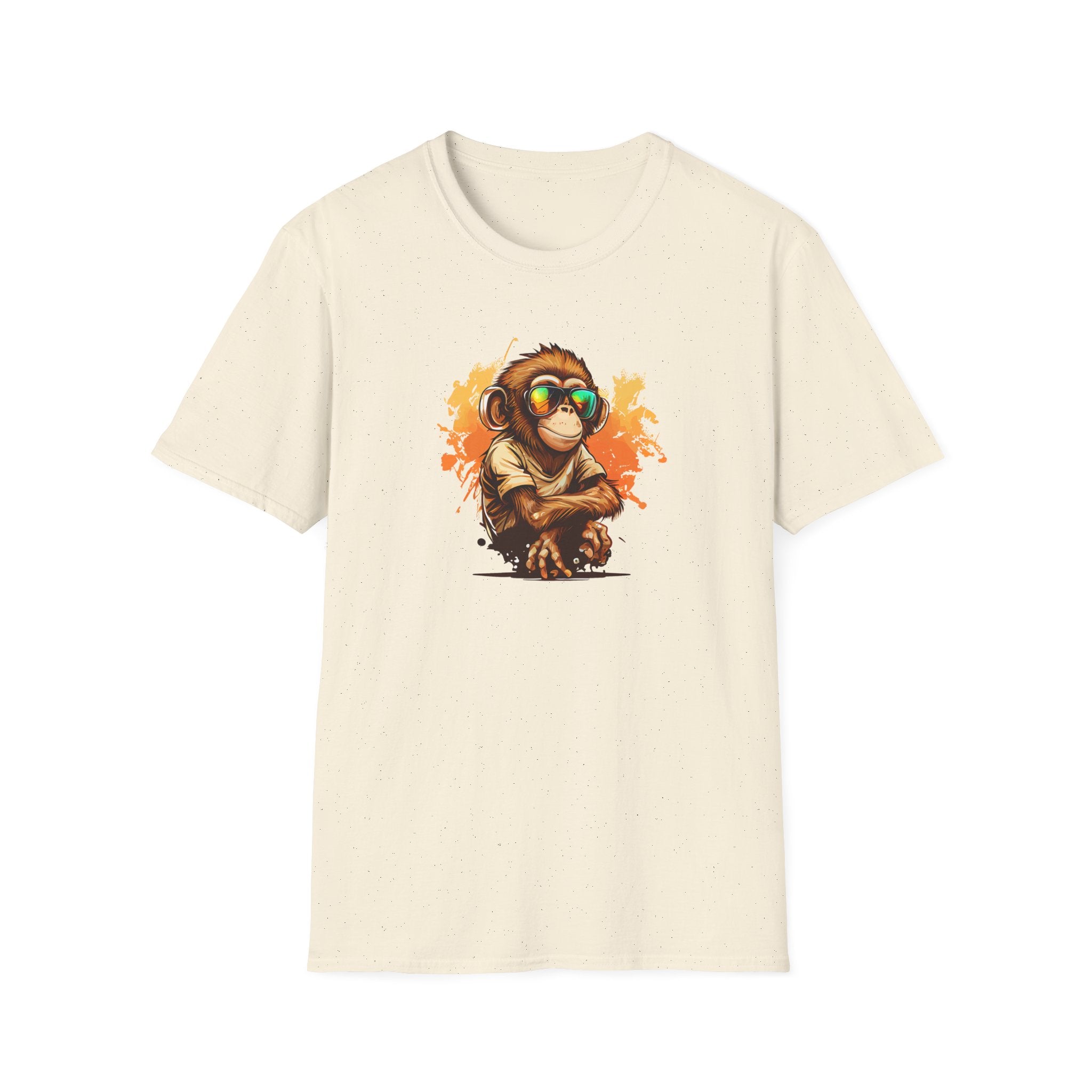 Cool Monkey Wearing Sunglasses - Cute Graphic T-Shirt - {{variant_option}} - T-Shirt - canadaclothes.ca