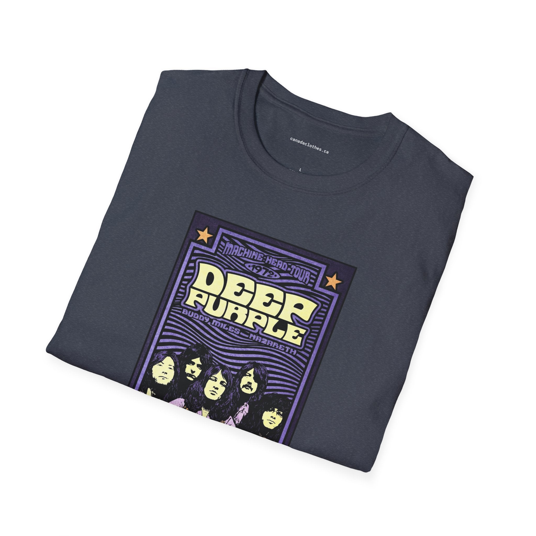 Deep Purple Band Poster - Vintage Graphic T-Shirt - {{variant_option}} - T-Shirt - canadaclothes.ca
