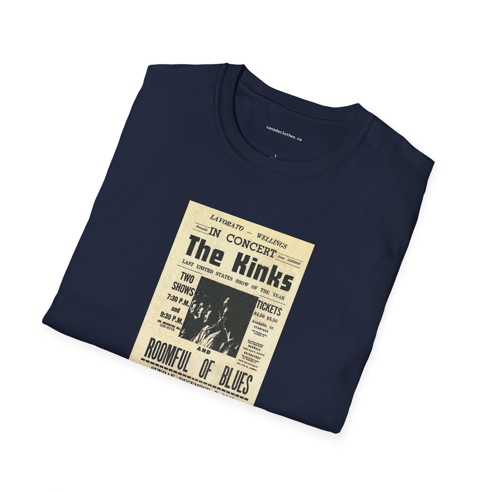 The Kinks Band Poster - Vintage Graphic T-Shirt - {{variant_option}} - T-Shirt - canadaclothes.ca