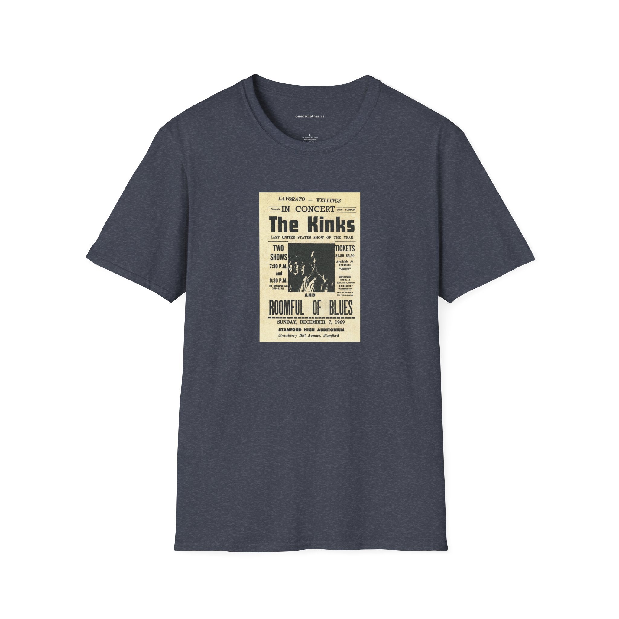 The Kinks Band Poster - Vintage Graphic T-Shirt - {{variant_option}} - T-Shirt - canadaclothes.ca