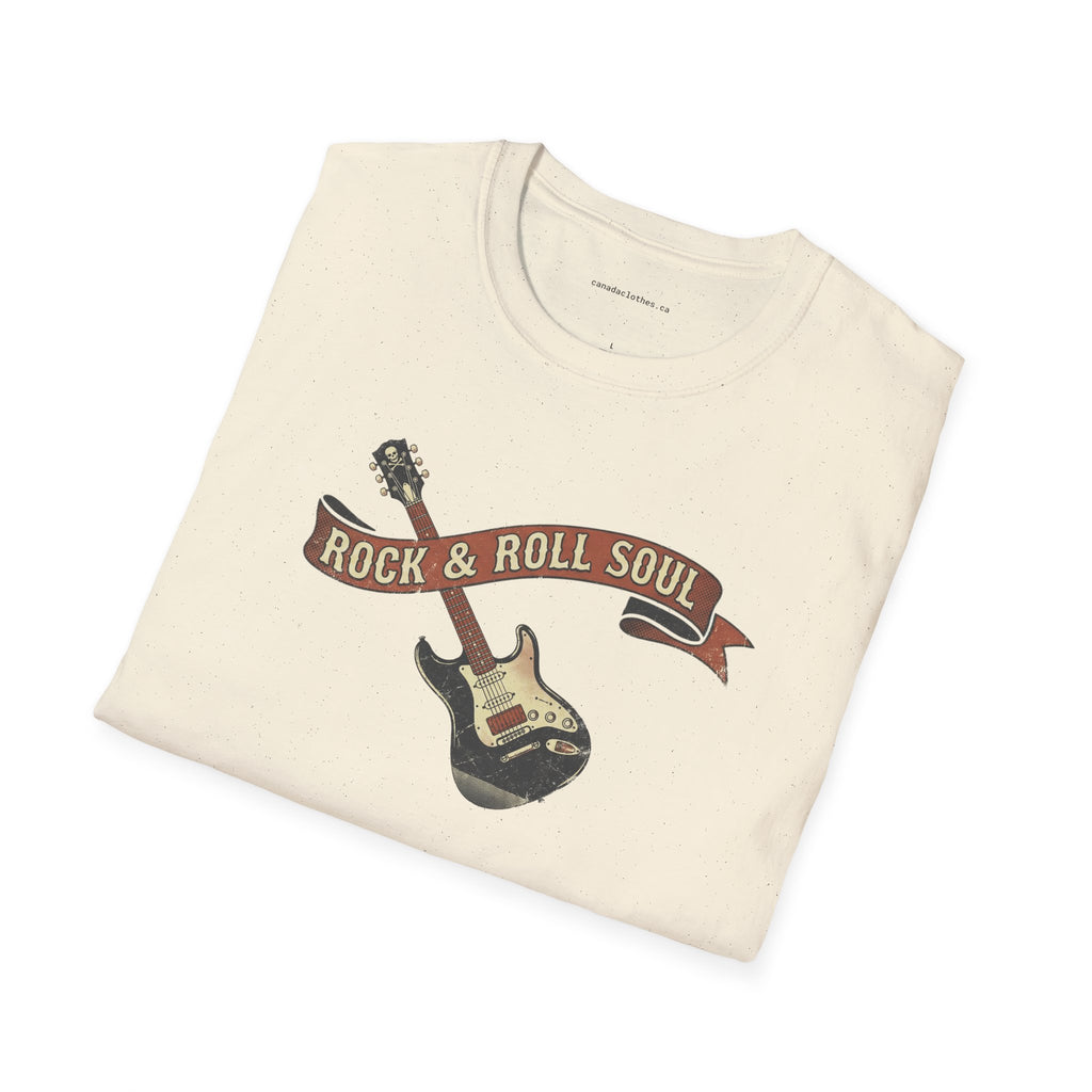 Rock and Roll Guitar - Vintage Graphic T-Shirt - {{variant_option}} - T-Shirt - canadaclothes.ca