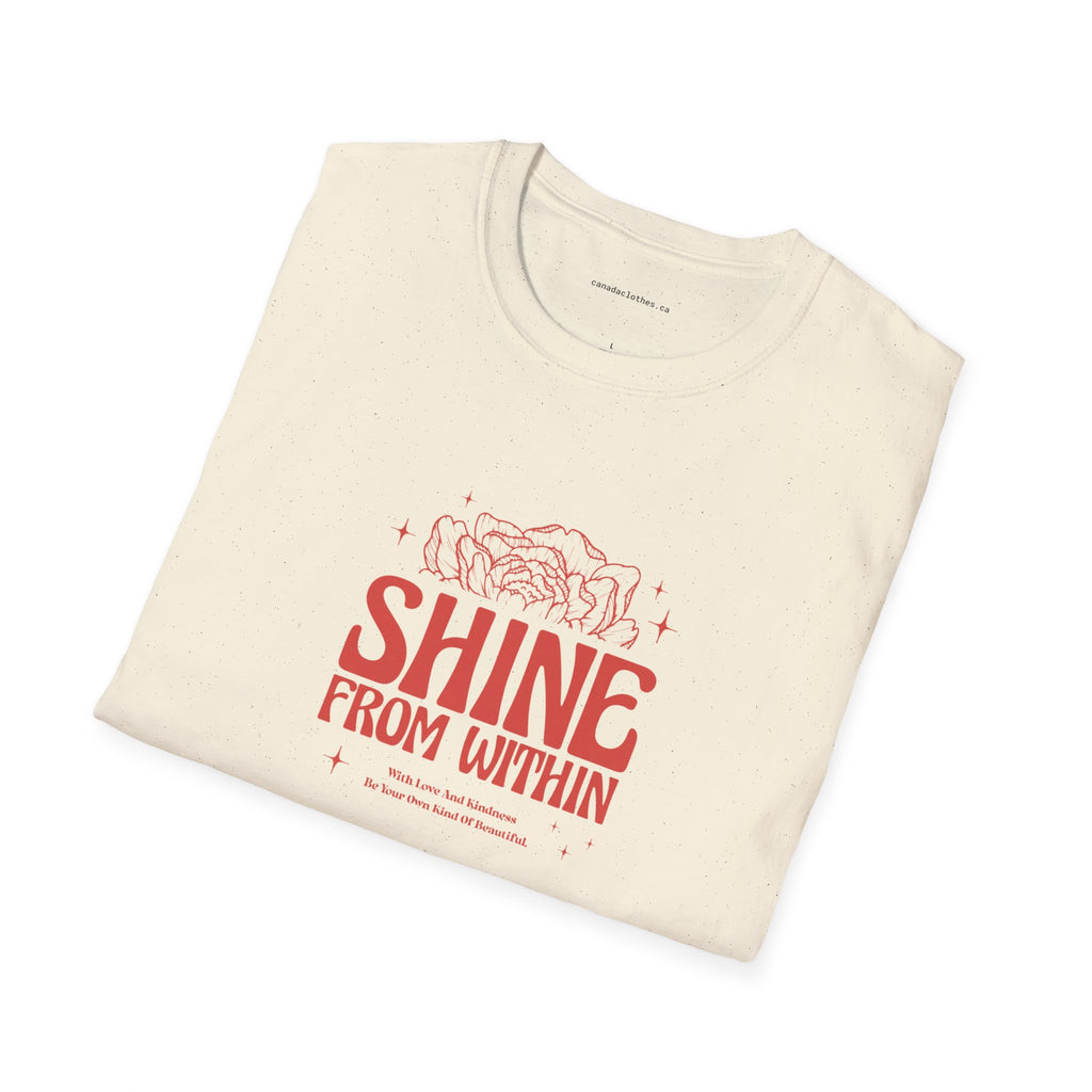 Shine From Within - Motivational Graphic T-Shirt - {{variant_option}} - T-Shirt - canadaclothes.ca