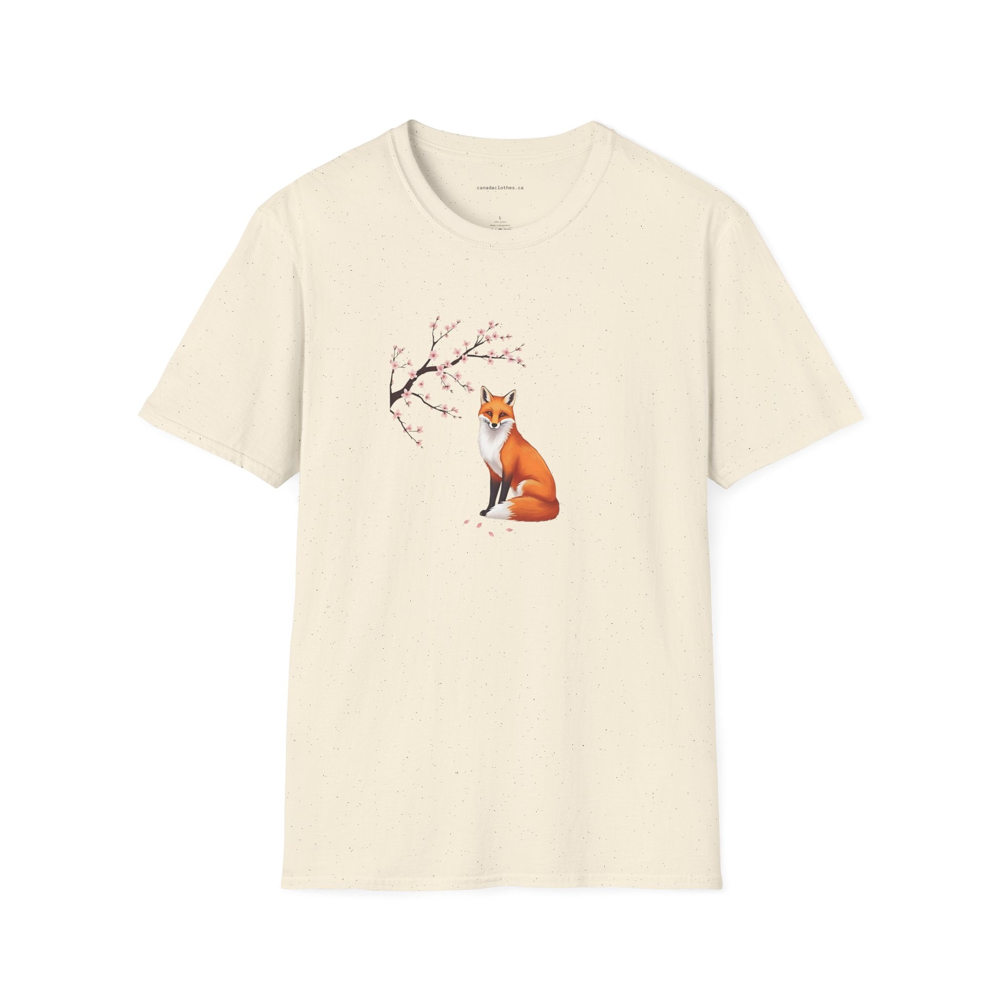Cherry Blossom Fox - T-Shirt - {{variant_option}} - T-Shirt - canadaclothes.ca