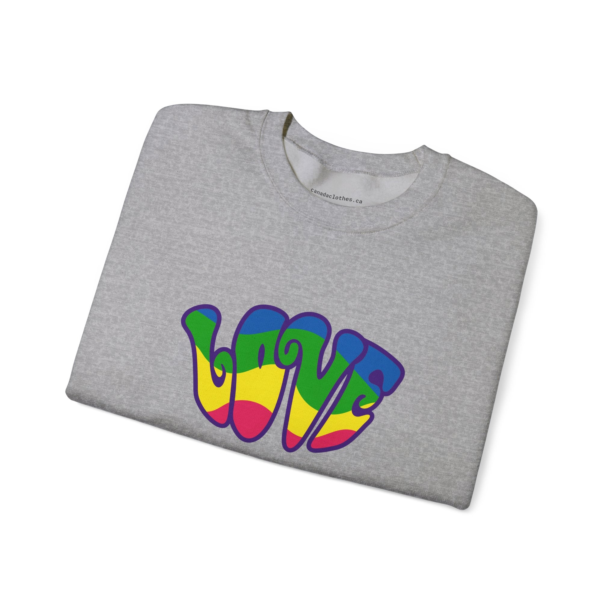 Retro Love Graphic - Vintage Graphic Sweatshirt - {{variant_option}} - Sweatshirt - canadaclothes.ca