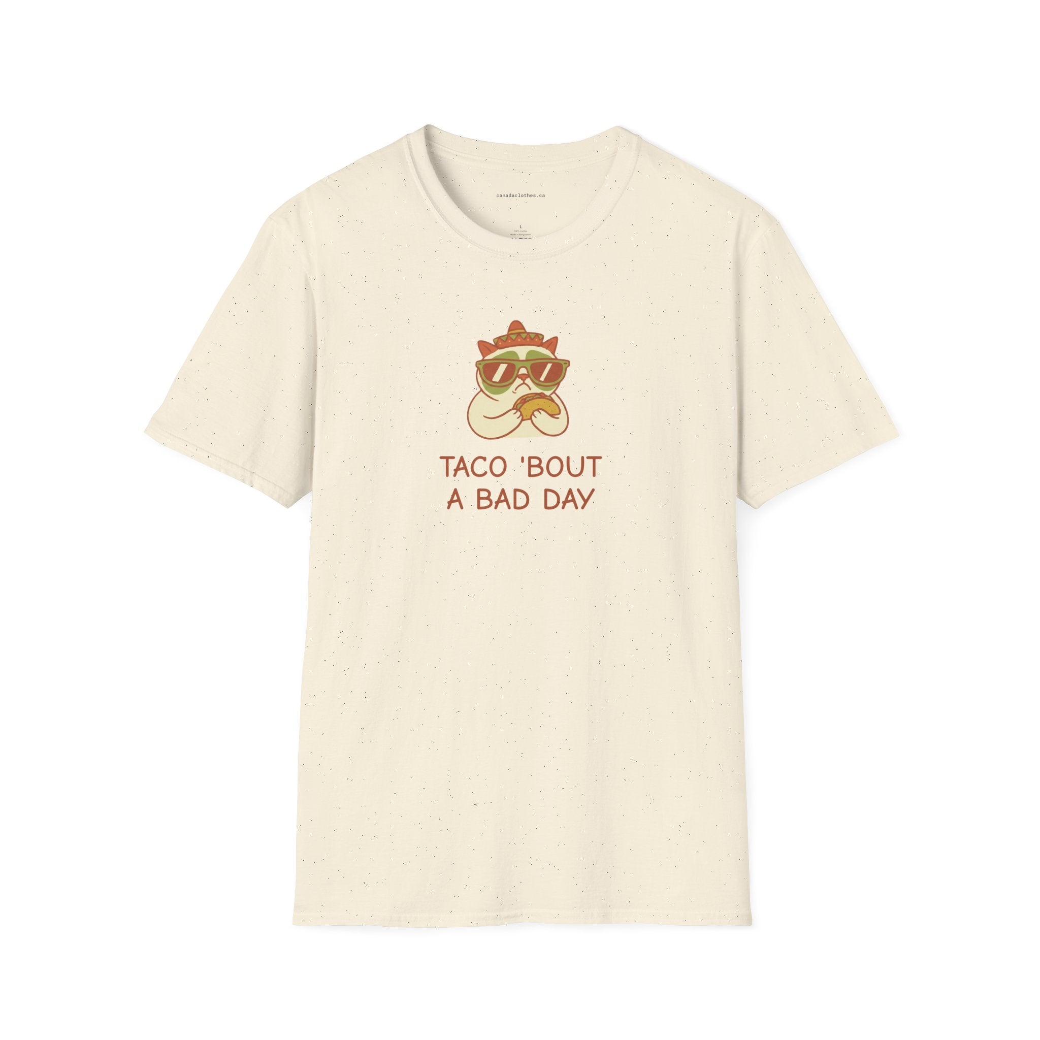 Taco 'bout a Bad Day Cat - Funny Graphic T-Shirt - {{variant_option}} - T-Shirt - canadaclothes.ca