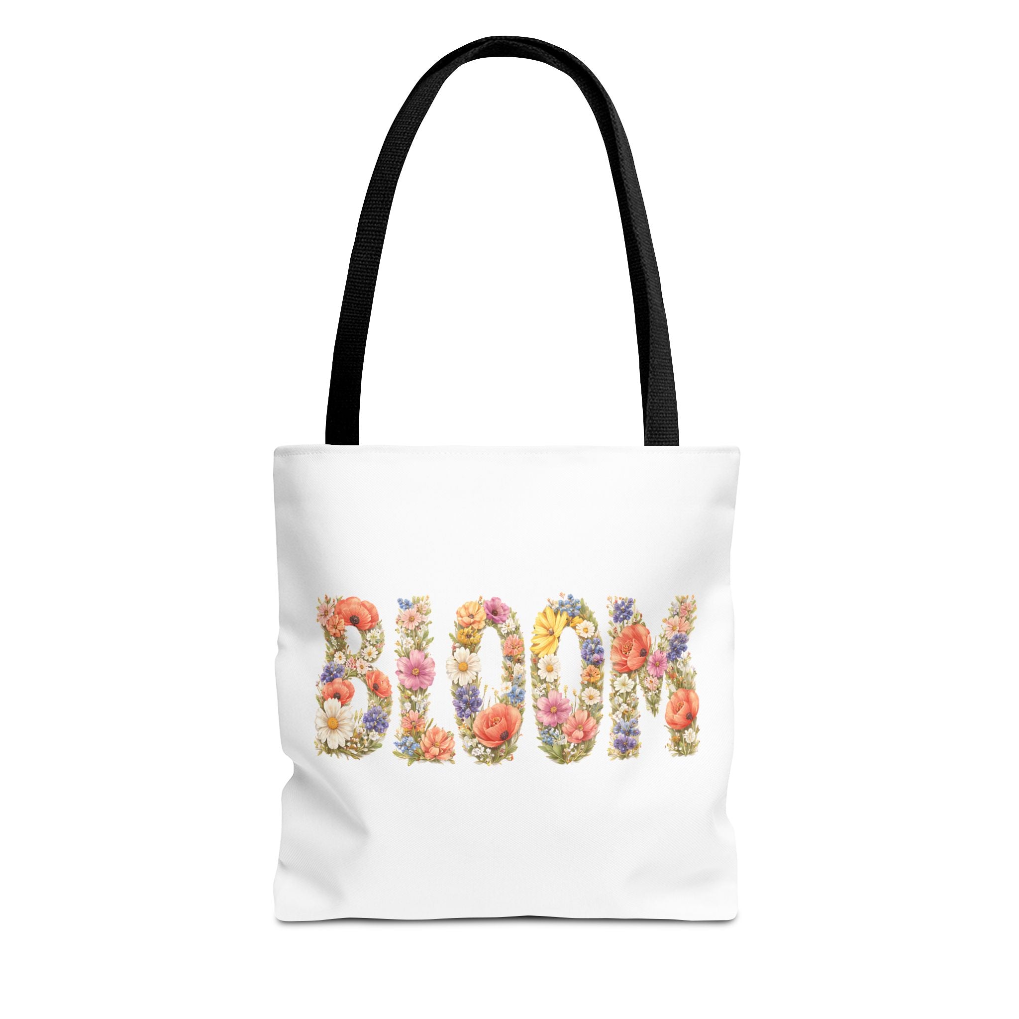Bloom Flower - Vintage Graphic Tote Bag (White) - {{variant_option}} - Bags - canadaclothes.ca