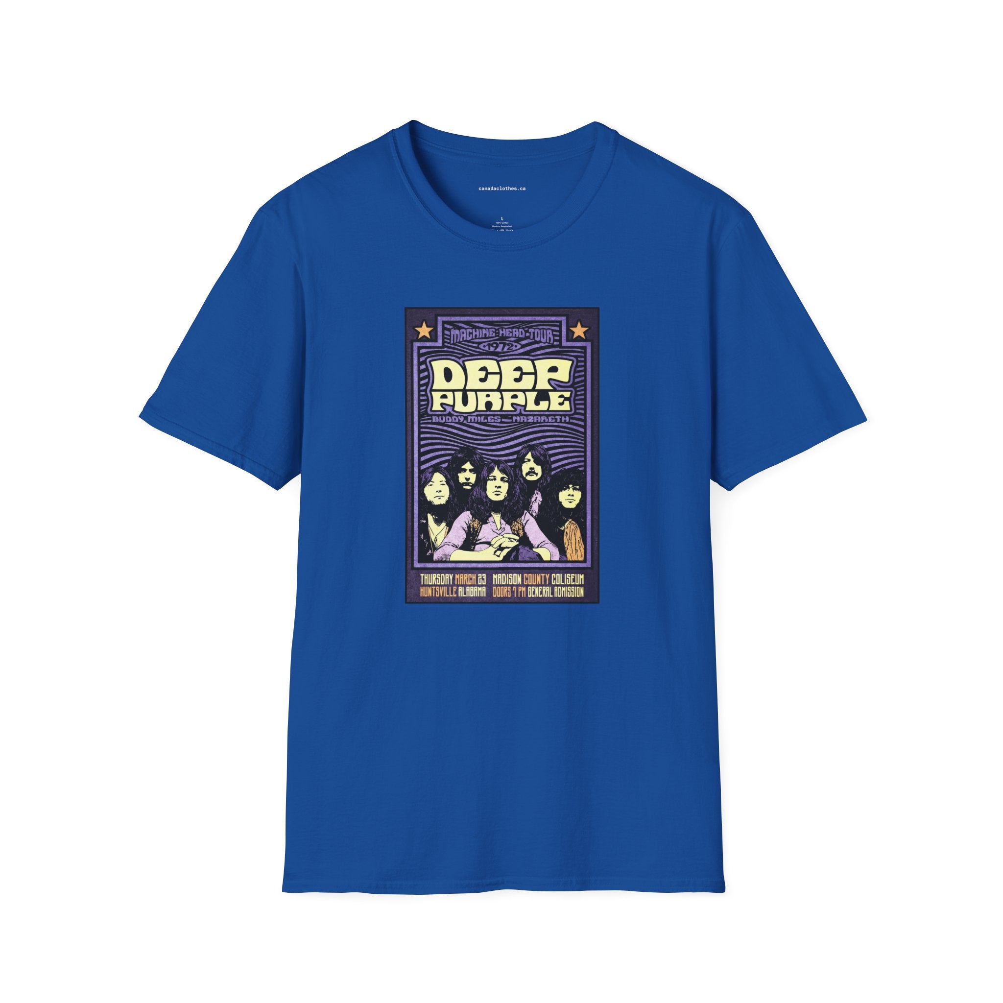 Deep Purple Band Poster - Vintage Graphic T-Shirt - {{variant_option}} - T-Shirt - canadaclothes.ca
