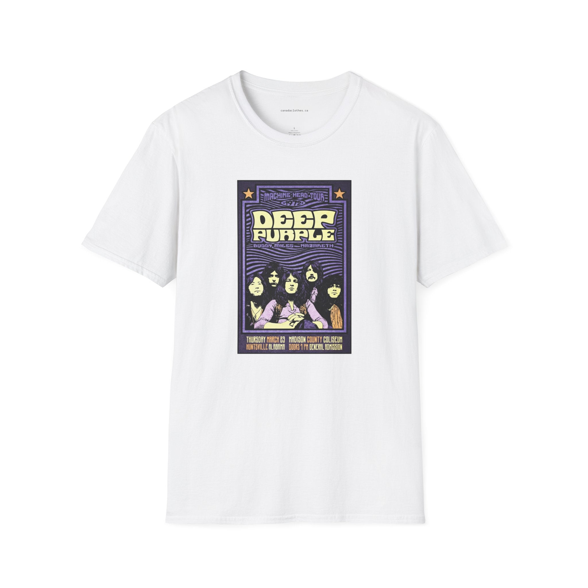 Deep Purple Band Poster - Vintage Graphic T-Shirt - {{variant_option}} - T-Shirt - canadaclothes.ca