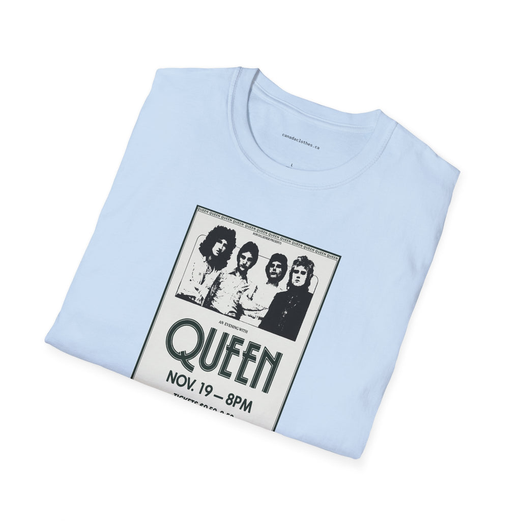 Queen Band Poster - Vintage Graphic T-Shirt - {{variant_option}} - T-Shirt - canadaclothes.ca