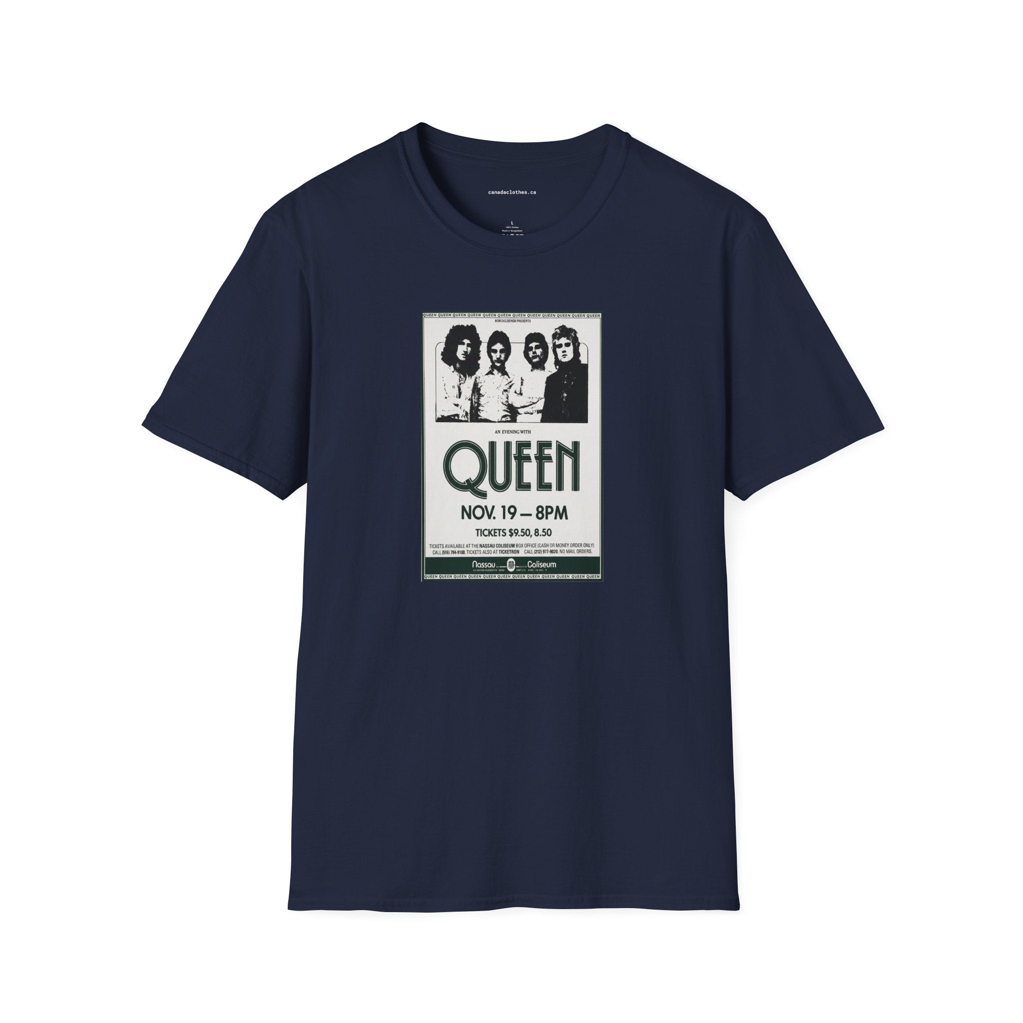 Queen Band Poster - Vintage Graphic T-Shirt - {{variant_option}} - T-Shirt - canadaclothes.ca