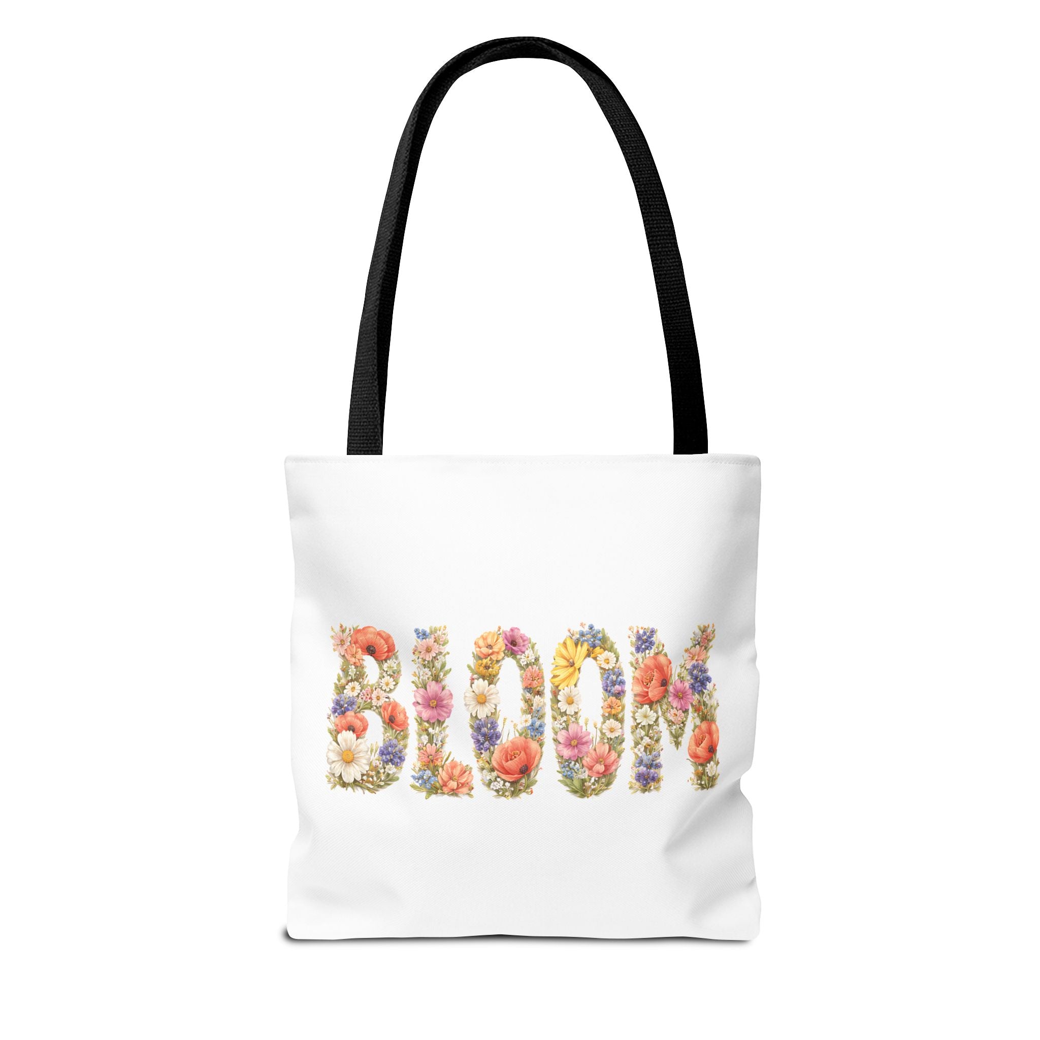 Bloom Flower - Vintage Graphic Tote Bag (White) - {{variant_option}} - Bags - canadaclothes.ca