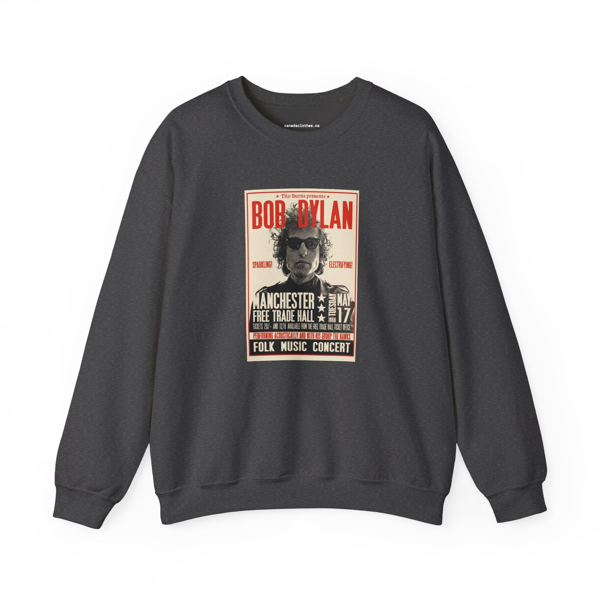 Bob Dylan - Vintage Graphic Sweatshirt - {{variant_option}} - Sweatshirt - canadaclothes.ca
