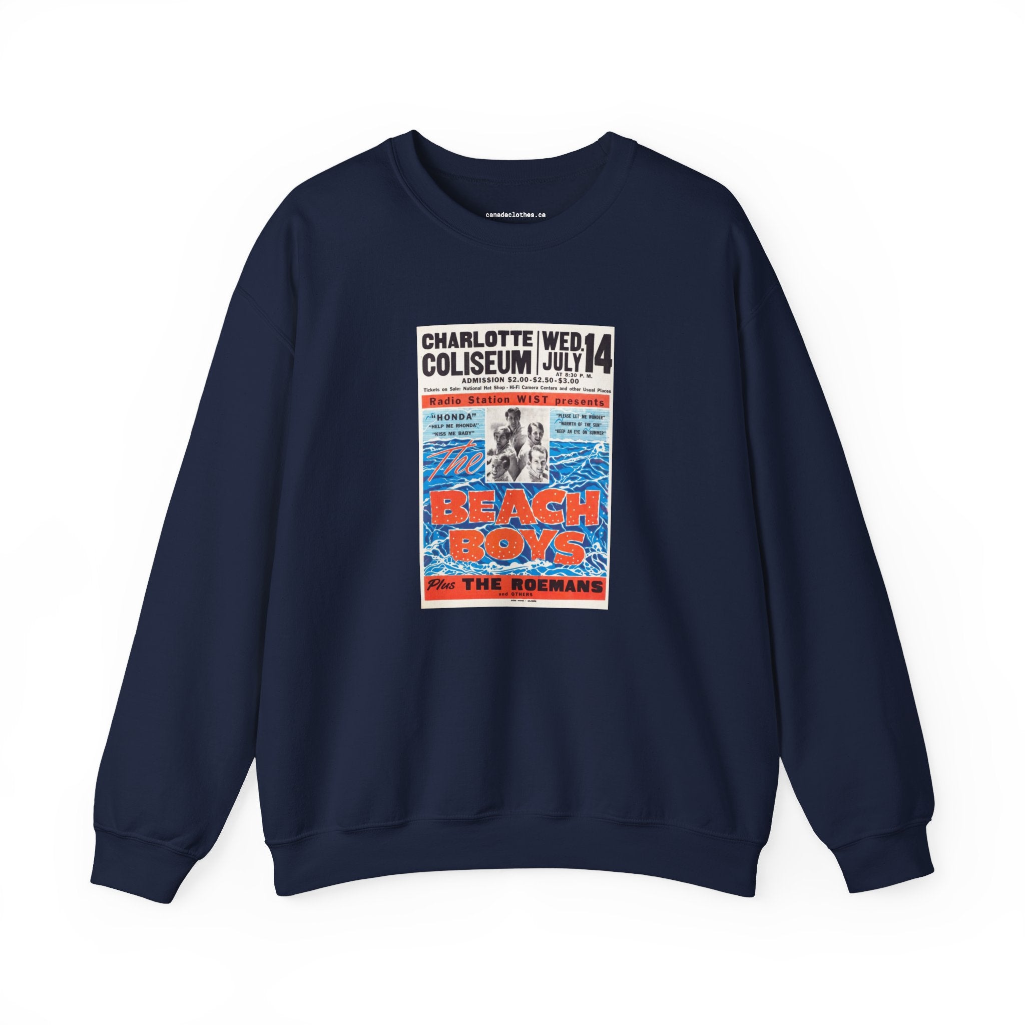 Beach Boys Band Poster - Vintage Graphic Sweatshirt - {{variant_option}} - Sweatshirt - canadaclothes.ca
