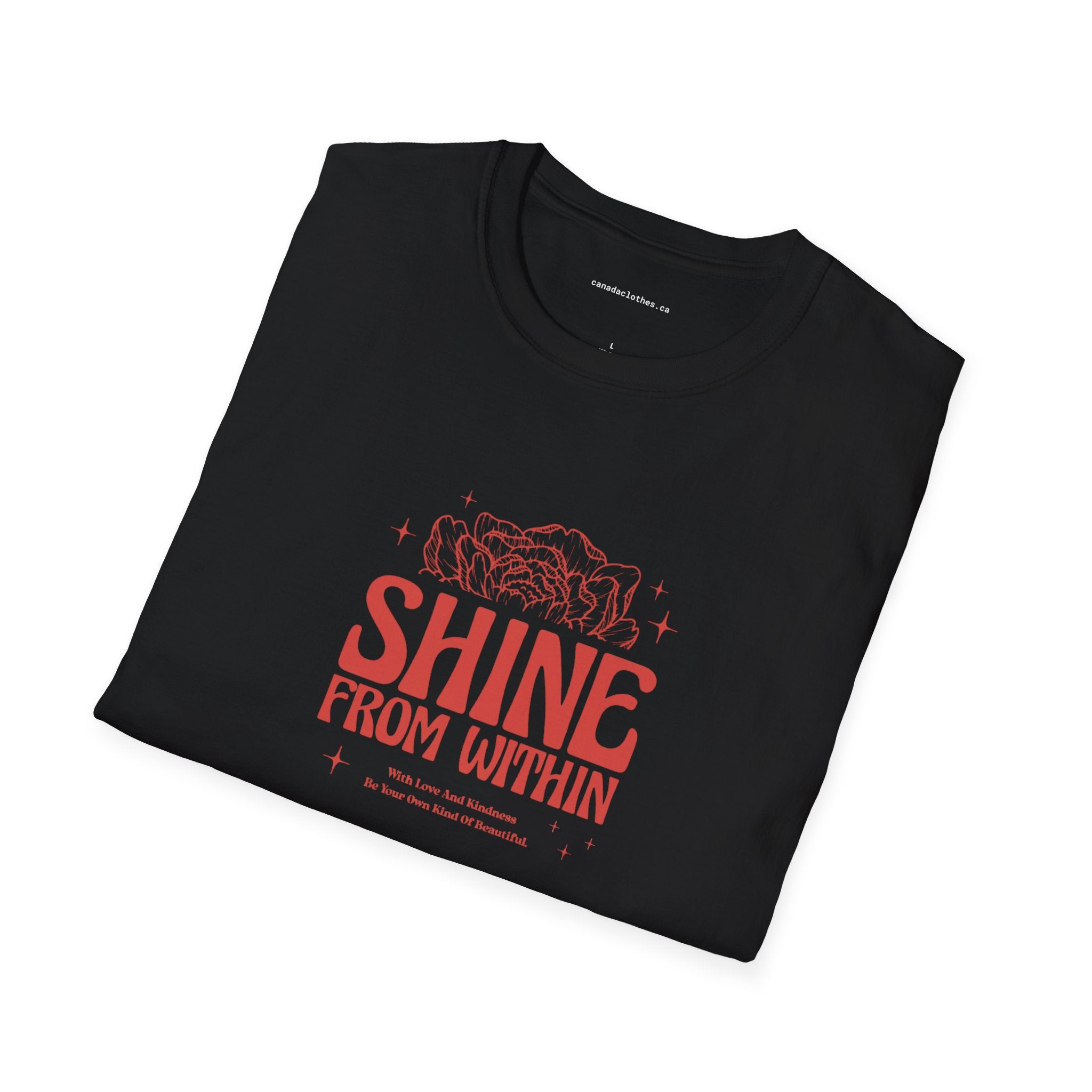 Shine From Within - Motivational Graphic T-Shirt - {{variant_option}} - T-Shirt - canadaclothes.ca