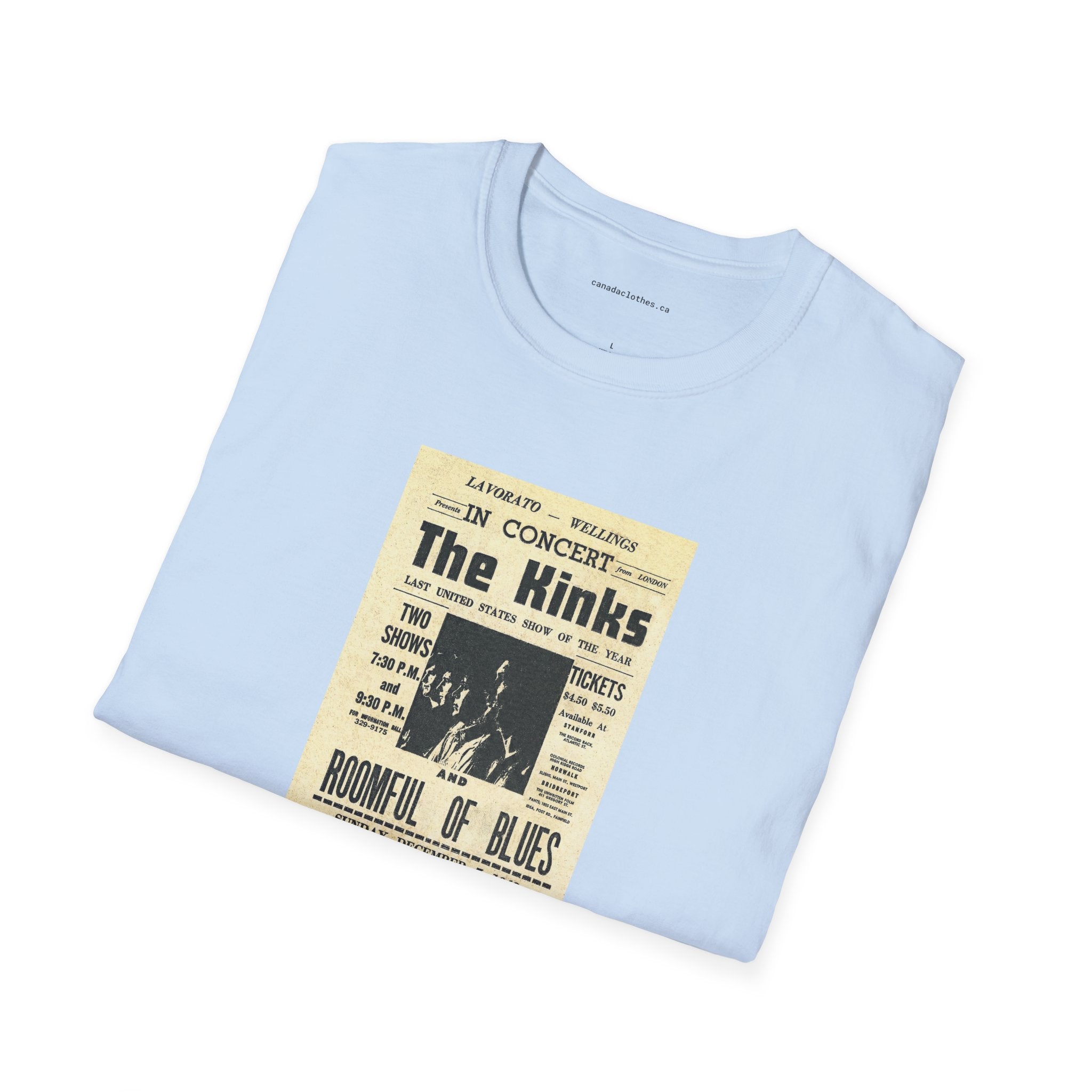 The Kinks Band Poster - Vintage Graphic T-Shirt - {{variant_option}} - T-Shirt - canadaclothes.ca