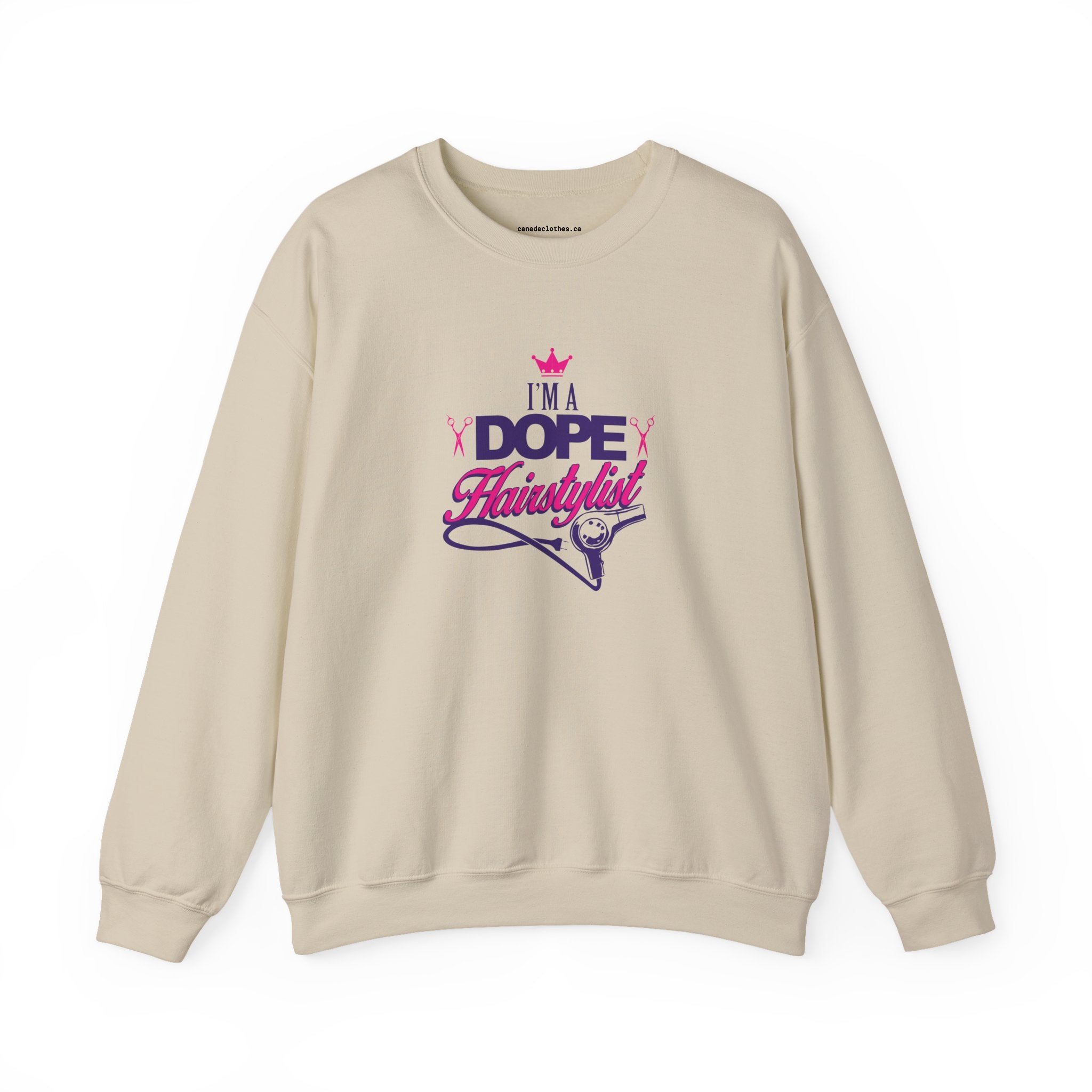 I'm A Dope Hairstylist - Vintage Graphic Sweatshirt - {{variant_option}} - Sweatshirt - canadaclothes.ca