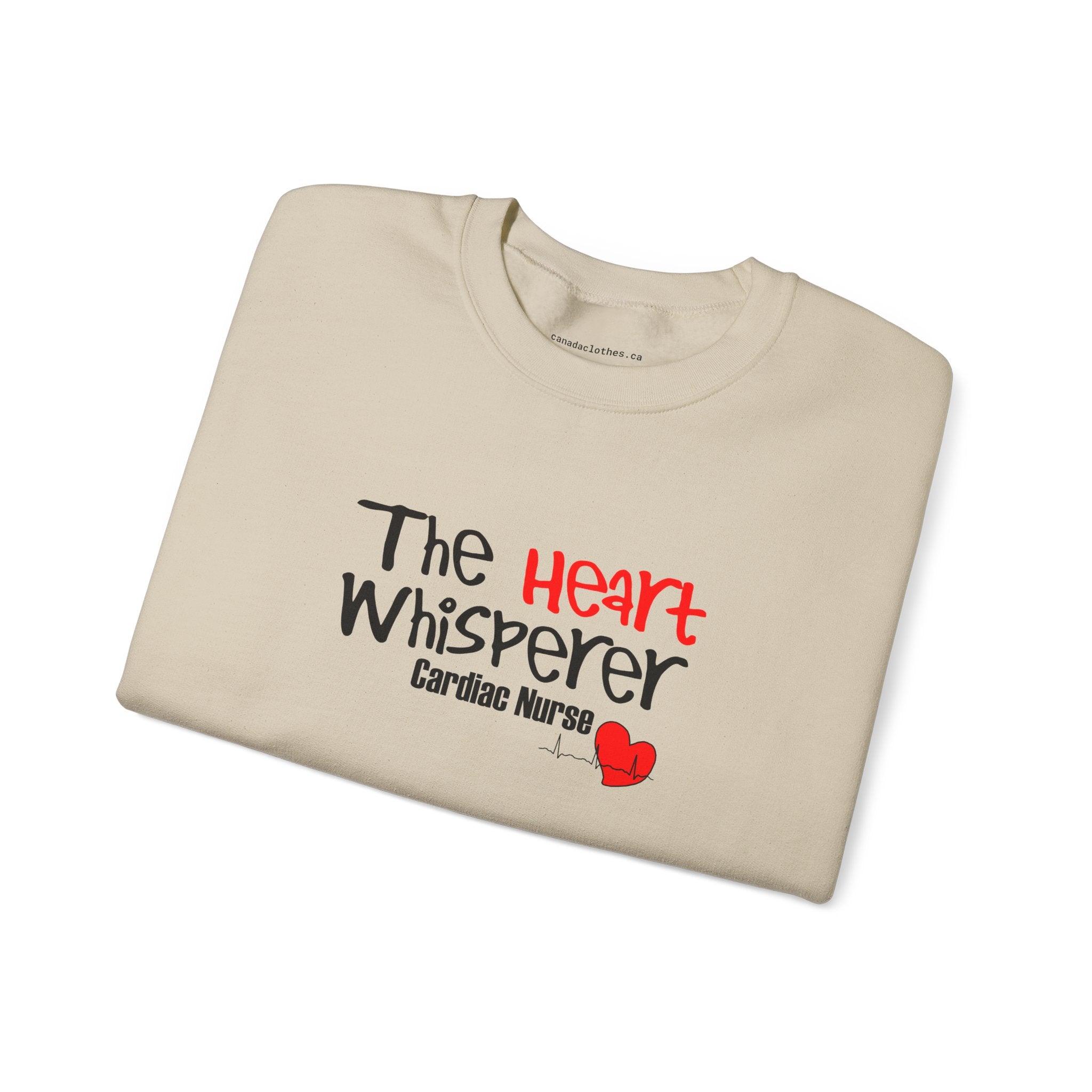 The Heart Whisperer - Funny Nurse Graphic Sweatshirt - {{variant_option}} - Sweatshirt - canadaclothes.ca