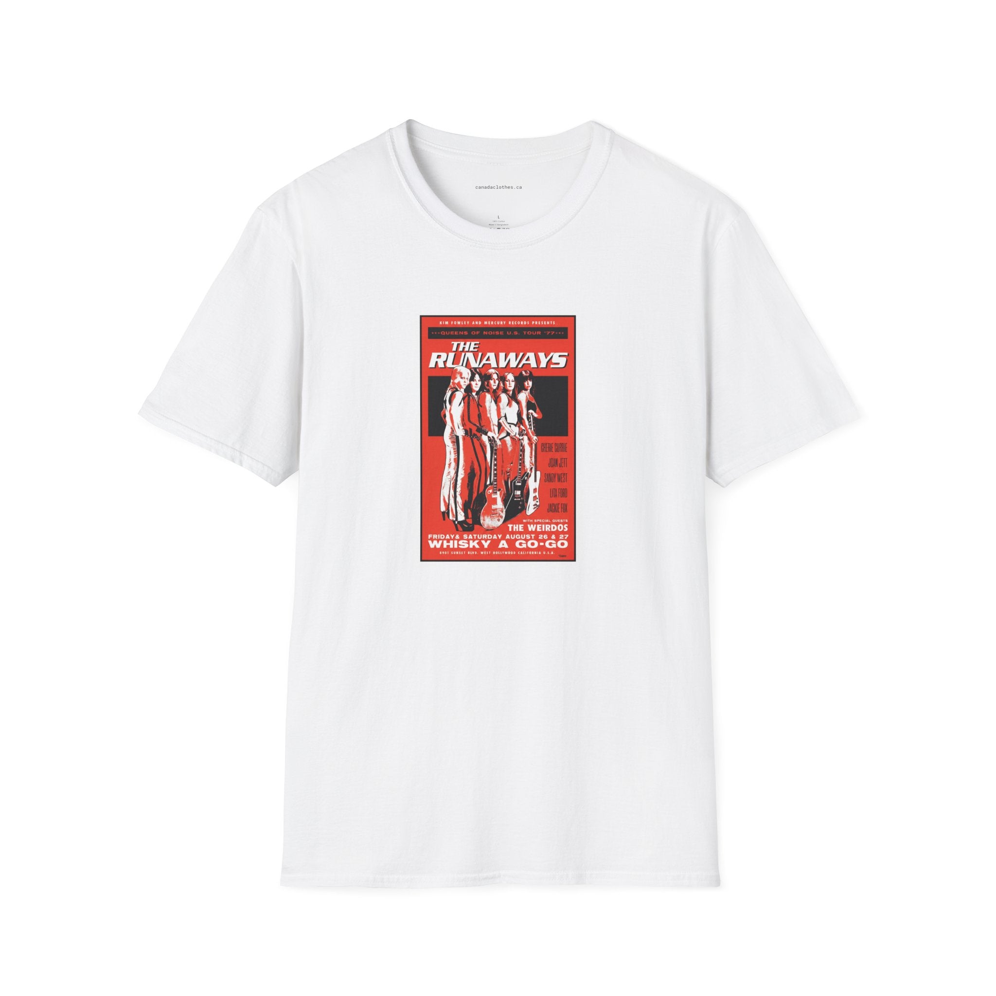 The Runaways Band Poster - Vintage Graphic T-Shirt - {{variant_option}} - T-Shirt - canadaclothes.ca