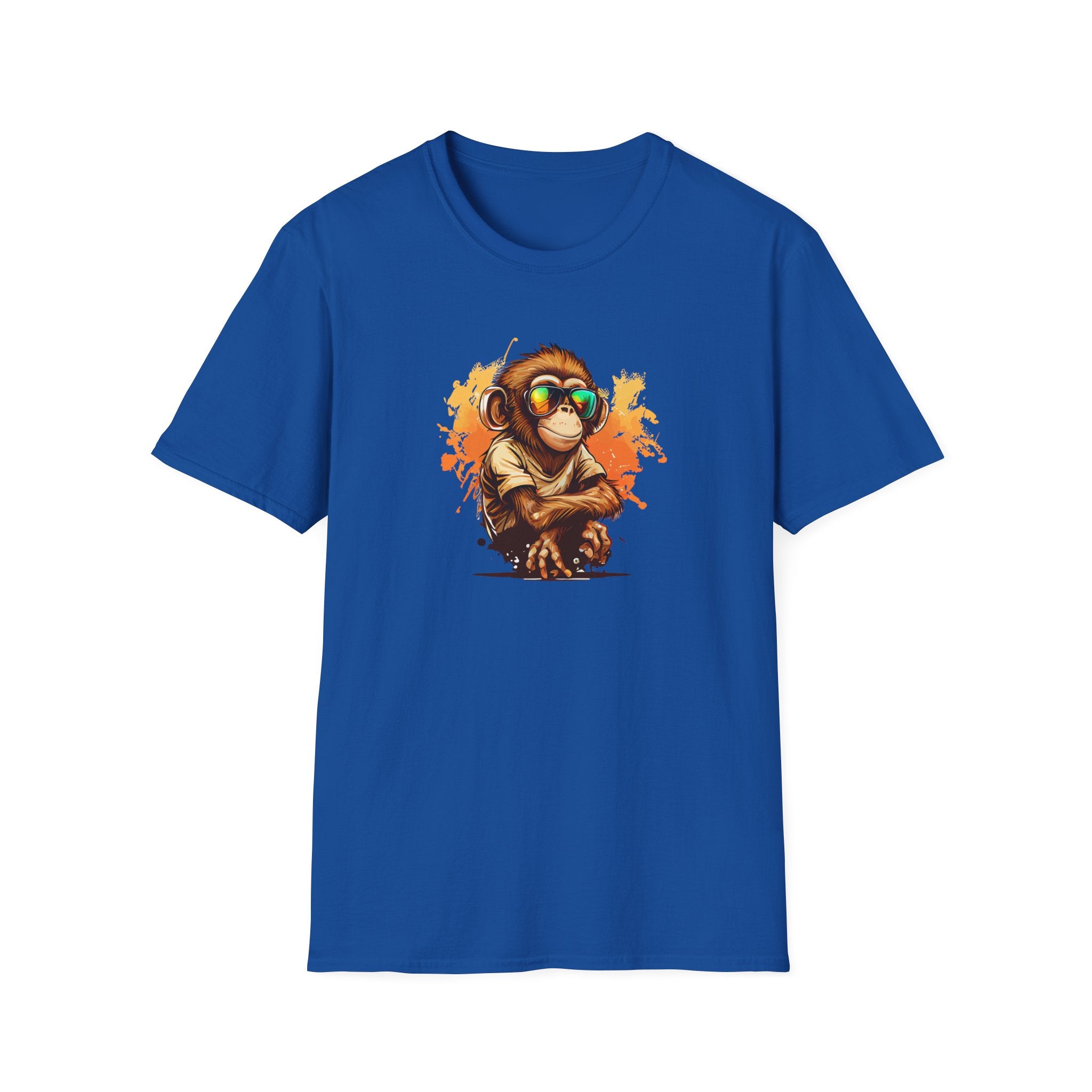 Cool Monkey Wearing Sunglasses - Cute Graphic T-Shirt - {{variant_option}} - T-Shirt - canadaclothes.ca