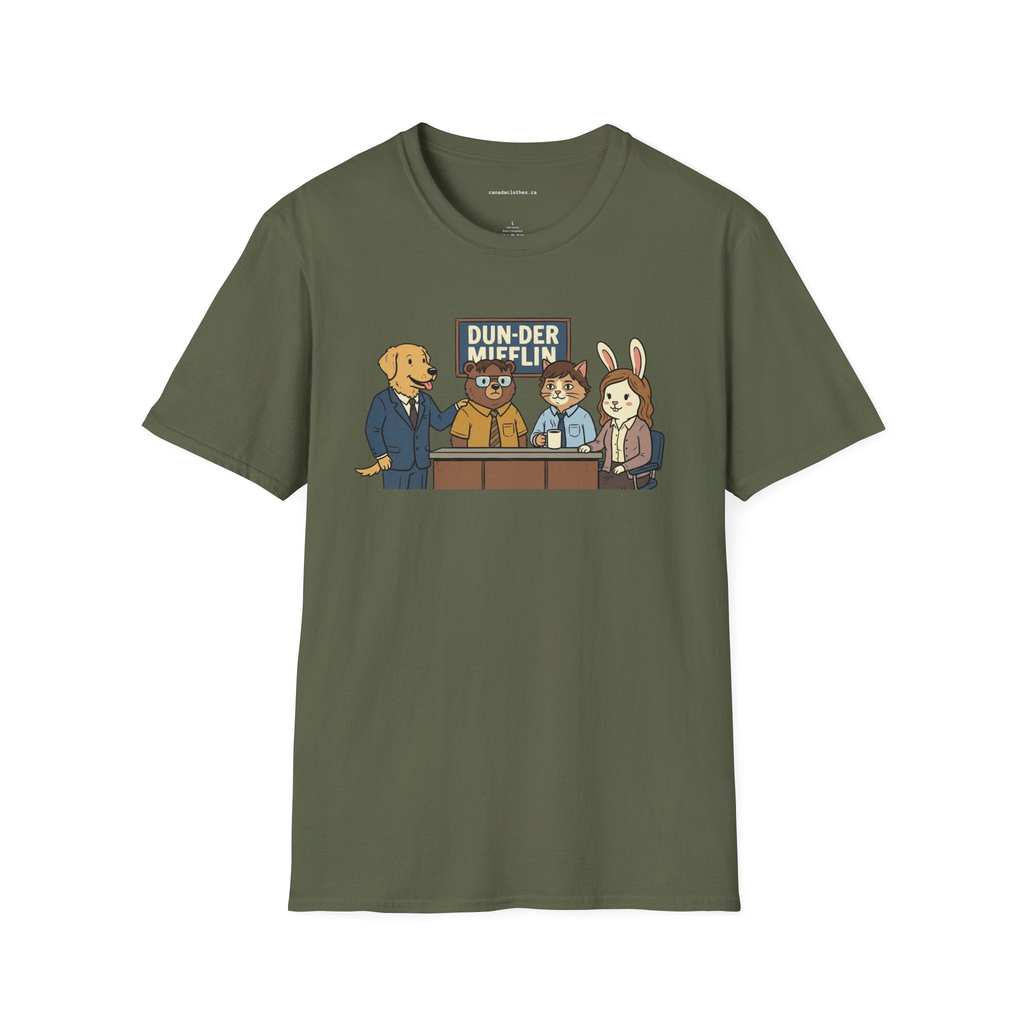 Dun-der Mifflin Parody - Funny Graphic T-Shirt - {{variant_option}} - T-Shirt - canadaclothes.ca
