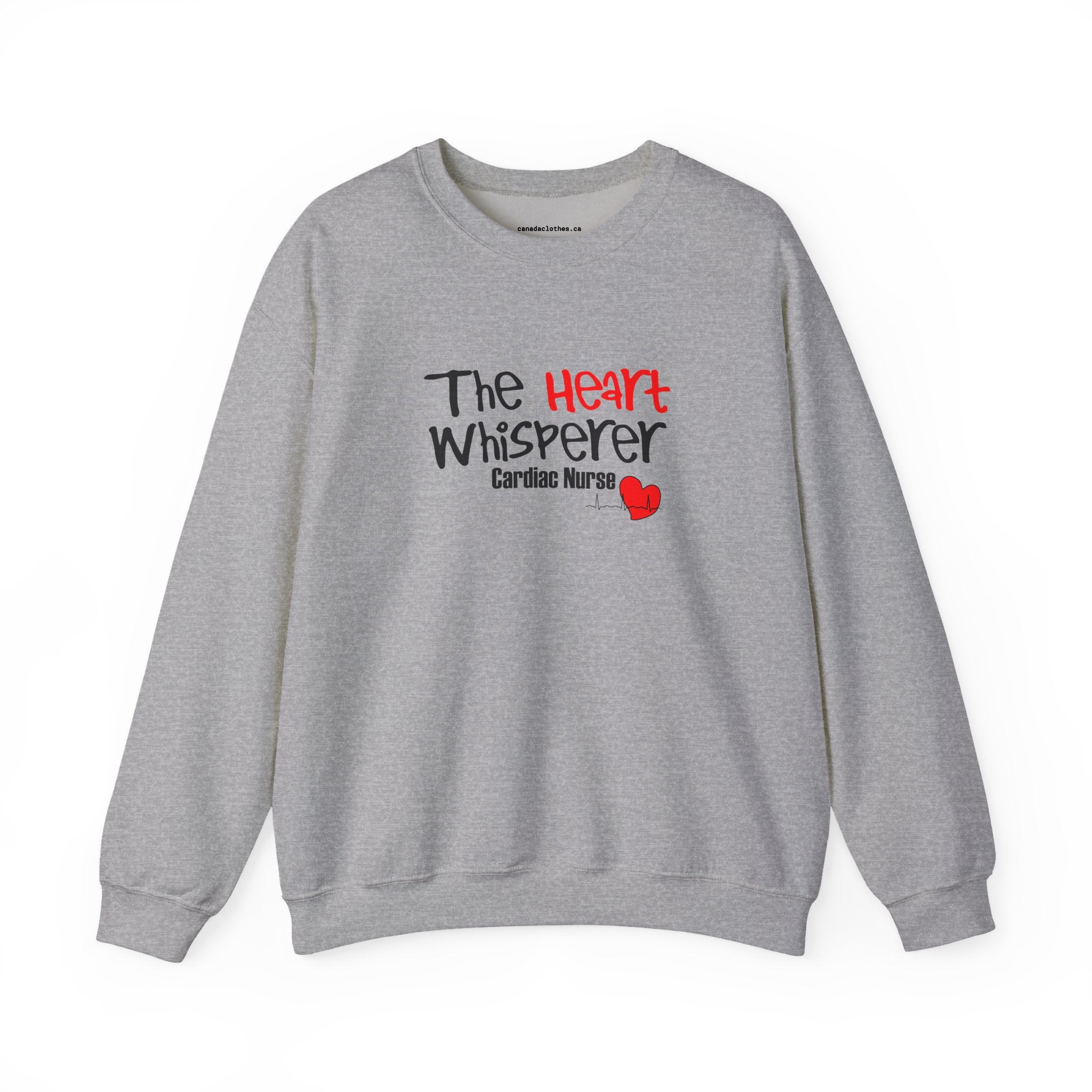 The Heart Whisperer - Funny Nurse Graphic Sweatshirt - {{variant_option}} - Sweatshirt - canadaclothes.ca