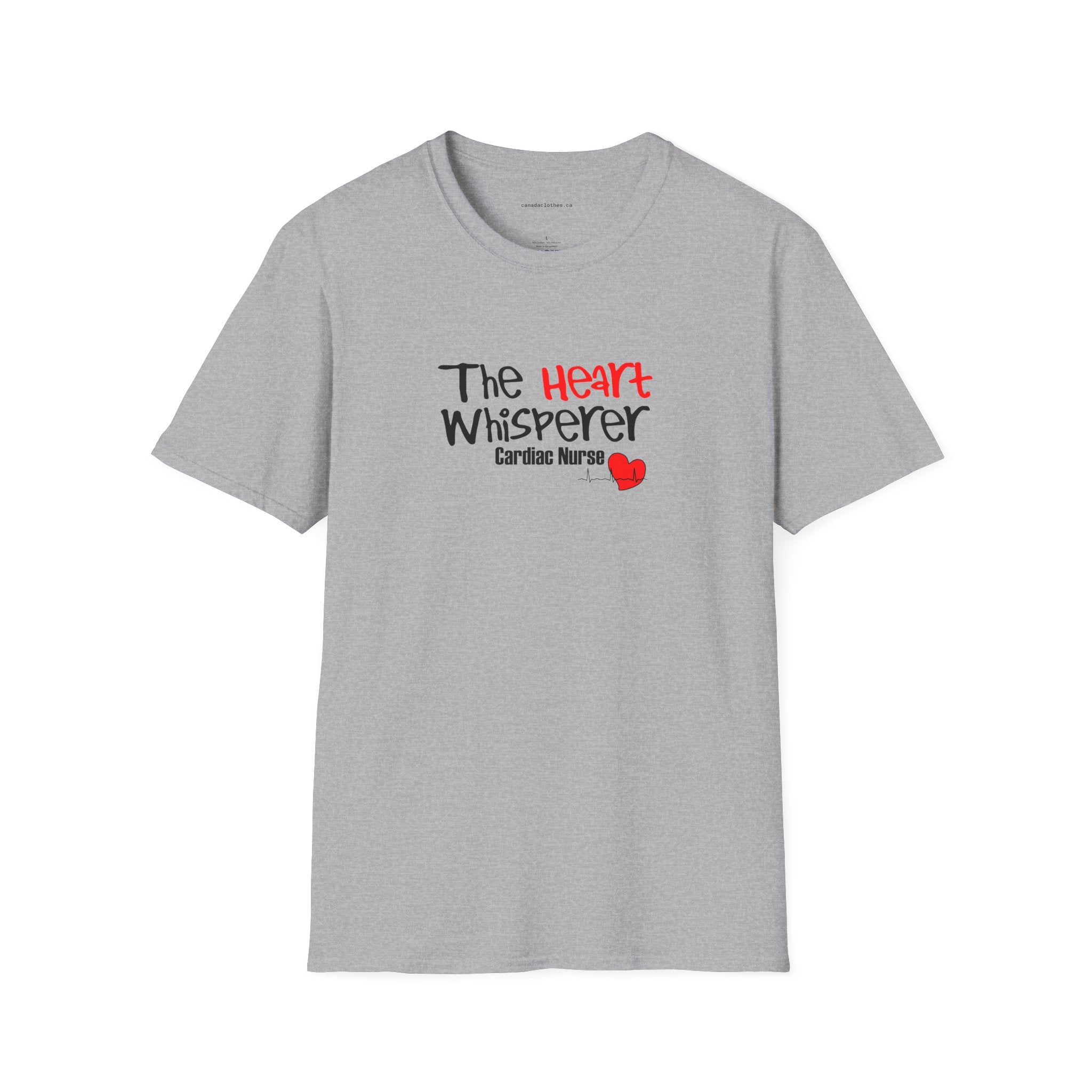The Heart Whisperer - Funny Nurse Graphic T-Shirt - {{variant_option}} - T-Shirt - canadaclothes.ca