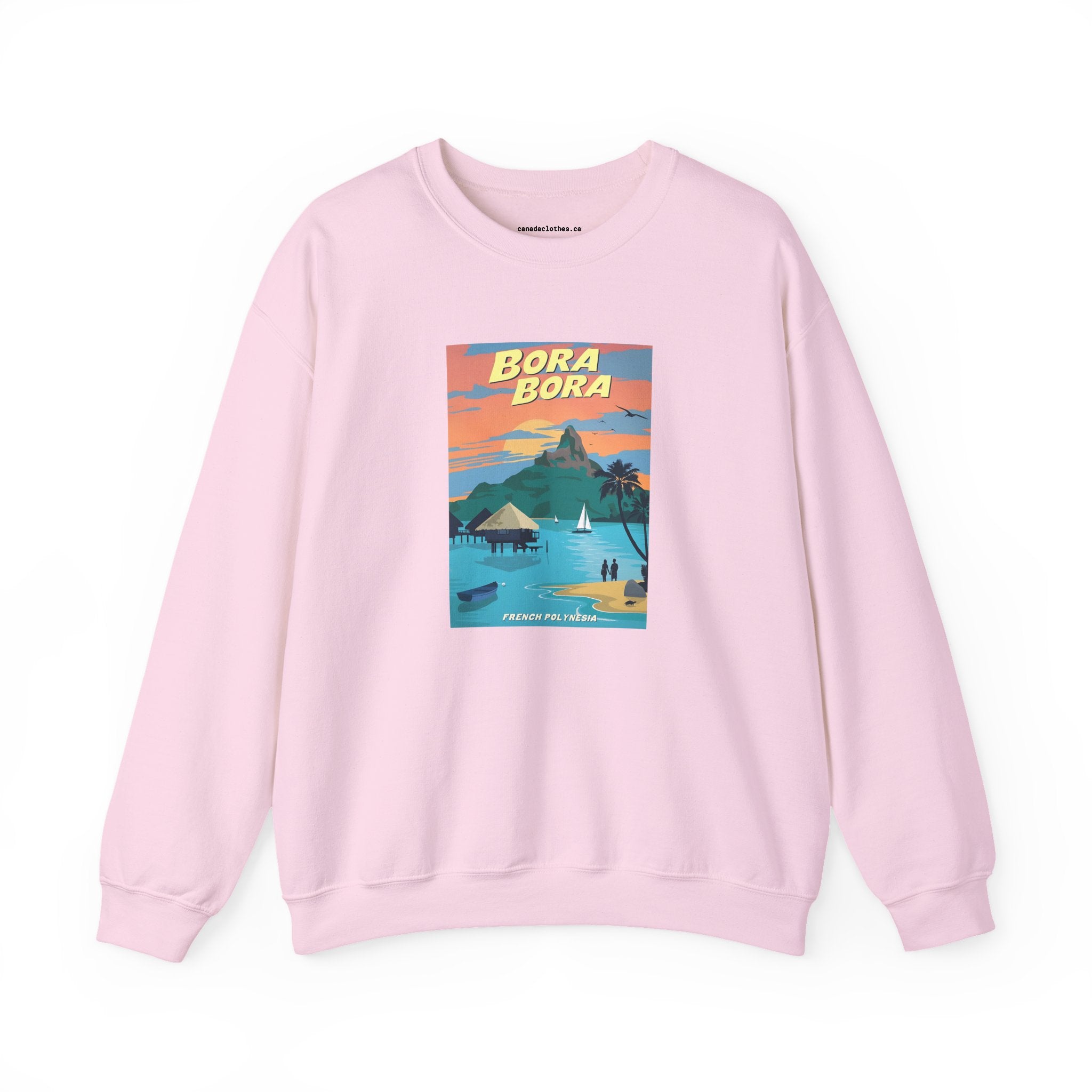 Bora Bora Travel Poster - Vintage Graphic Sweatshirt - {{variant_option}} - Sweatshirt - canadaclothes.ca