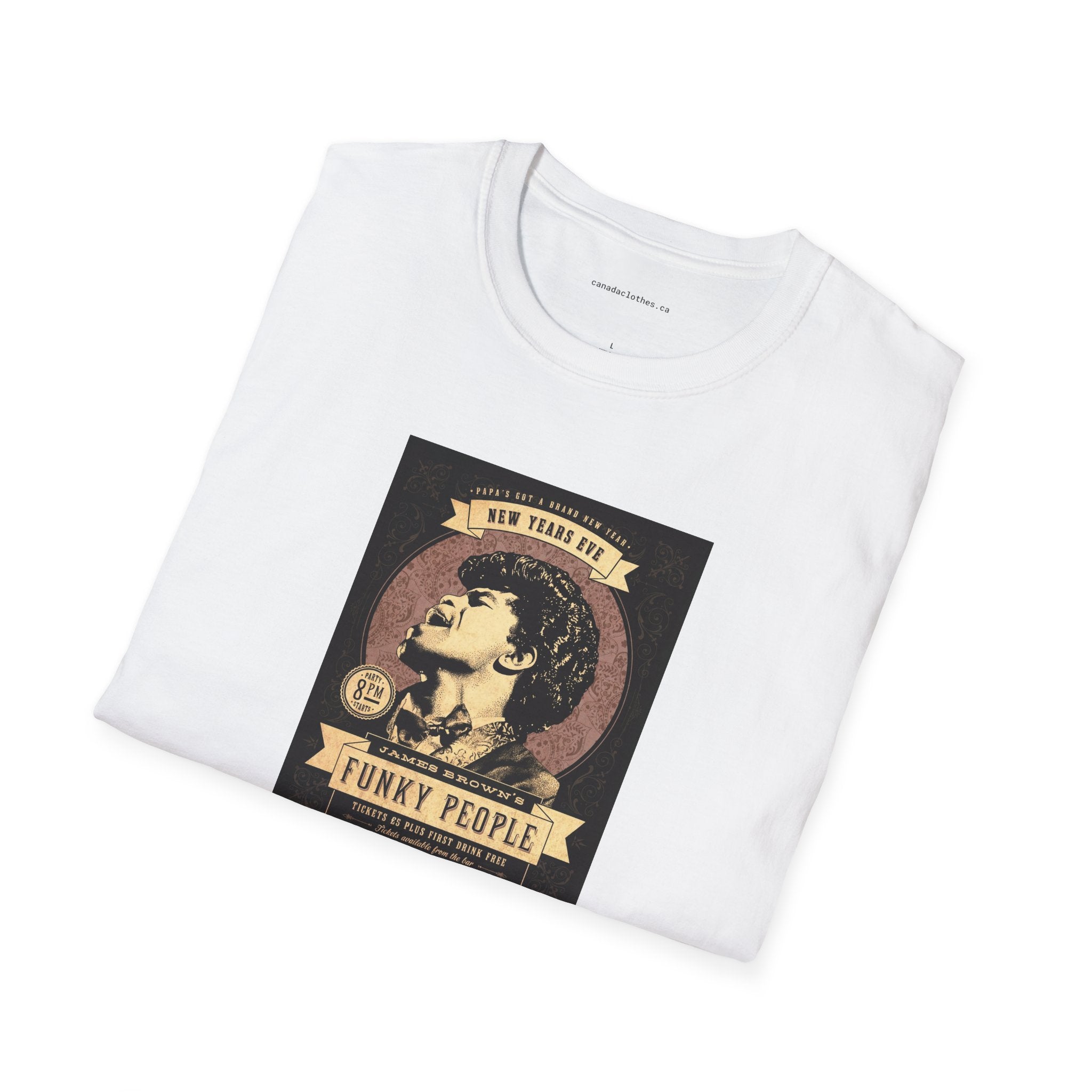 James Brown Band Poster - Vintage Graphic T-Shirt - {{variant_option}} - T-Shirt - canadaclothes.ca