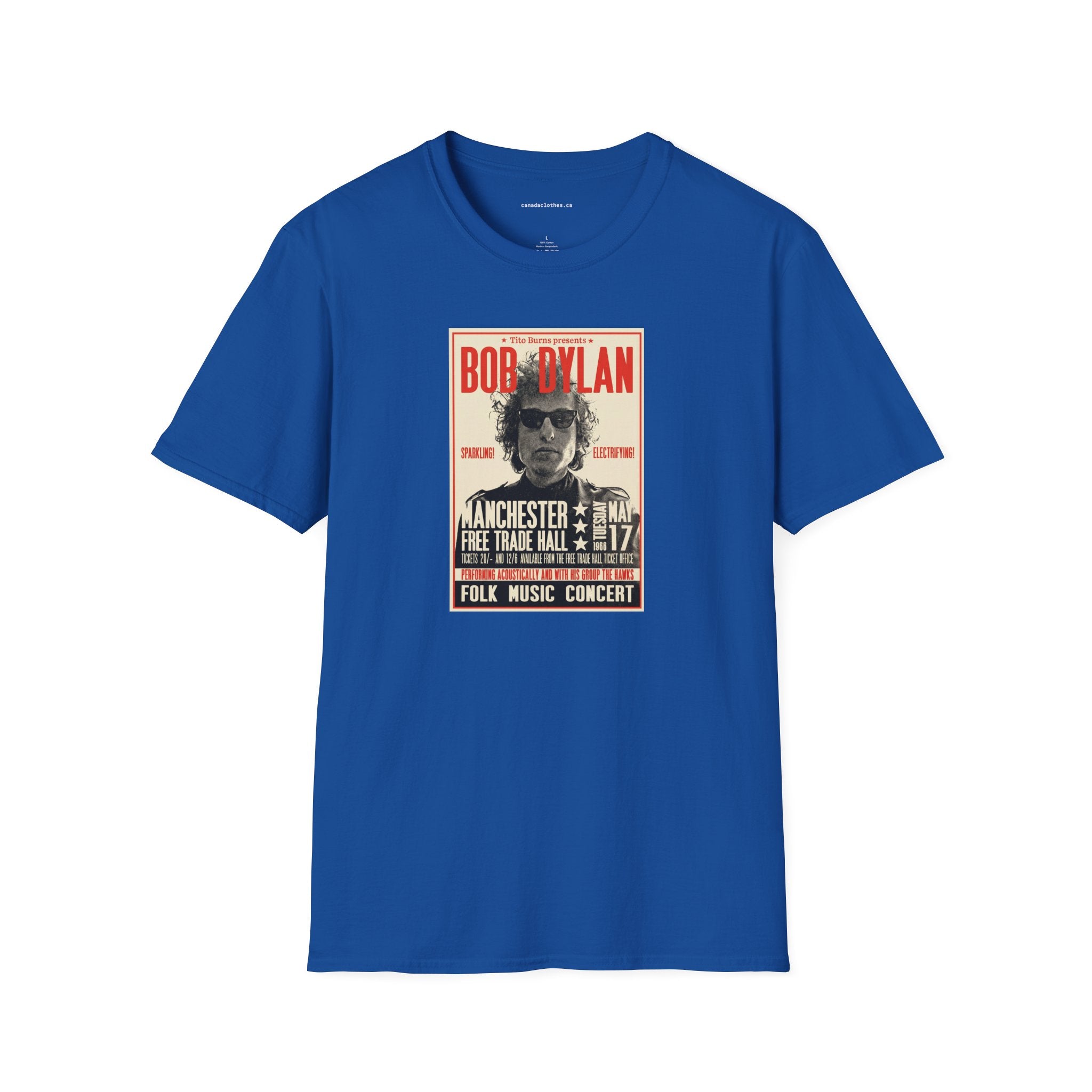 Bob Dylan Band Poster - Vintage Graphic T-Shirt - {{variant_option}} - T-Shirt - canadaclothes.ca