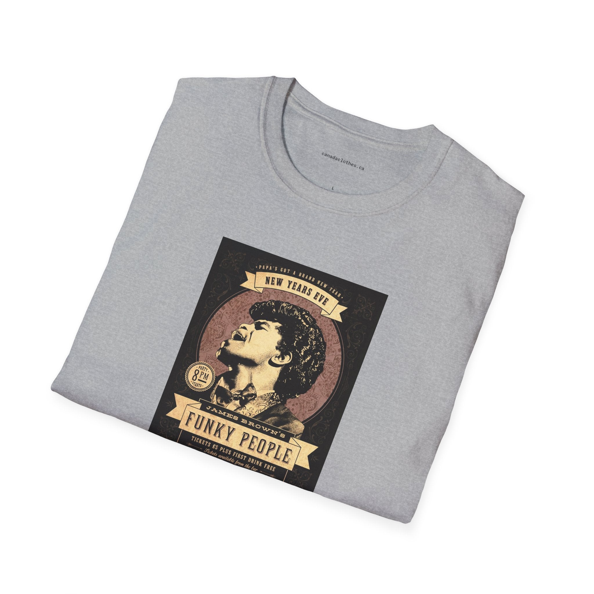 James Brown Band Poster - Vintage Graphic T-Shirt - {{variant_option}} - T-Shirt - canadaclothes.ca