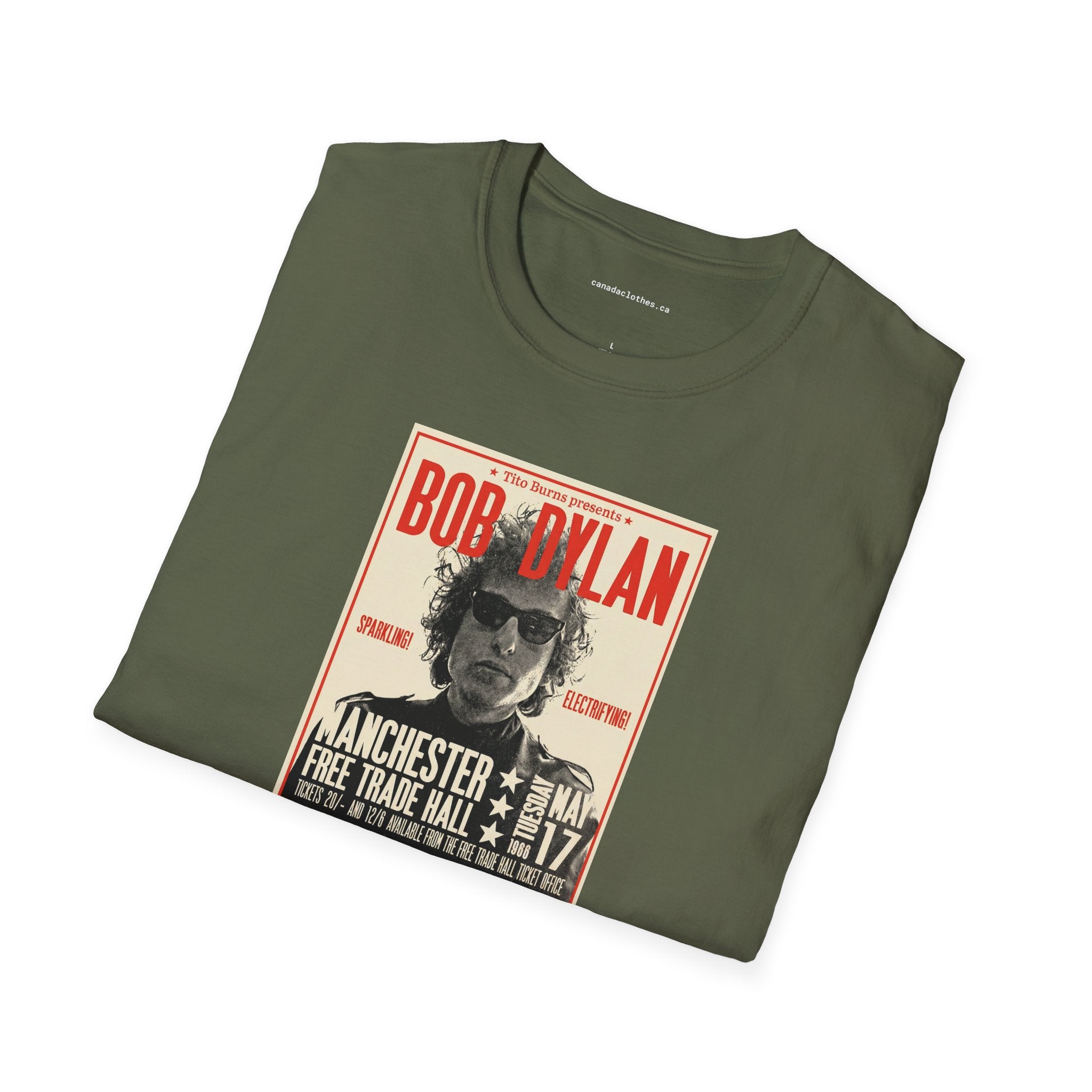 Bob Dylan Band Poster - Vintage Graphic T-Shirt - {{variant_option}} - T-Shirt - canadaclothes.ca
