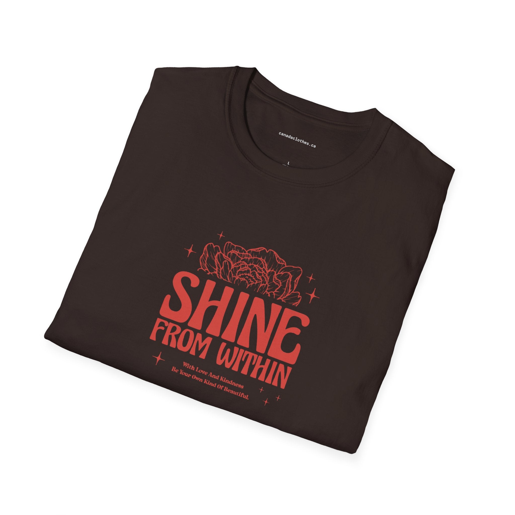 Shine From Within - Motivational Graphic T-Shirt - {{variant_option}} - T-Shirt - canadaclothes.ca