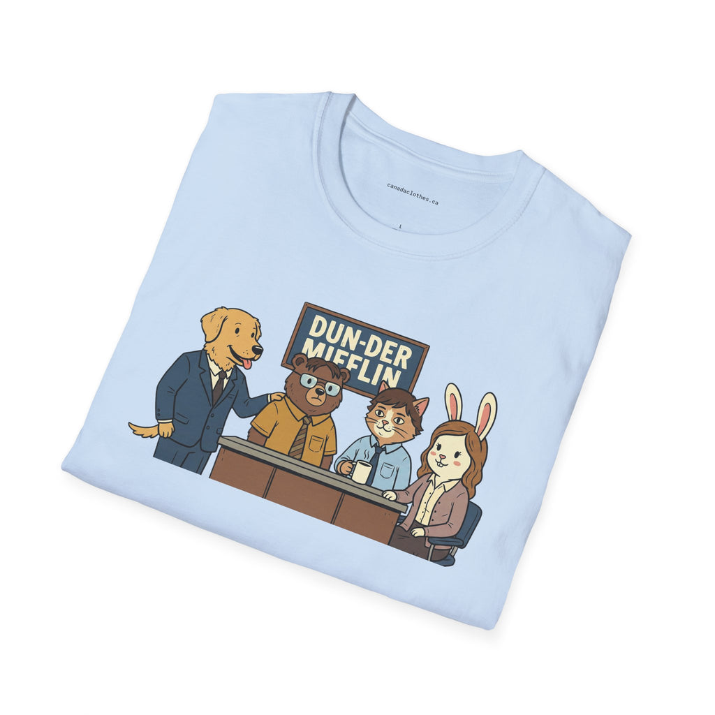 Dun-der Mifflin Parody - Funny Graphic T-Shirt - {{variant_option}} - T-Shirt - canadaclothes.ca