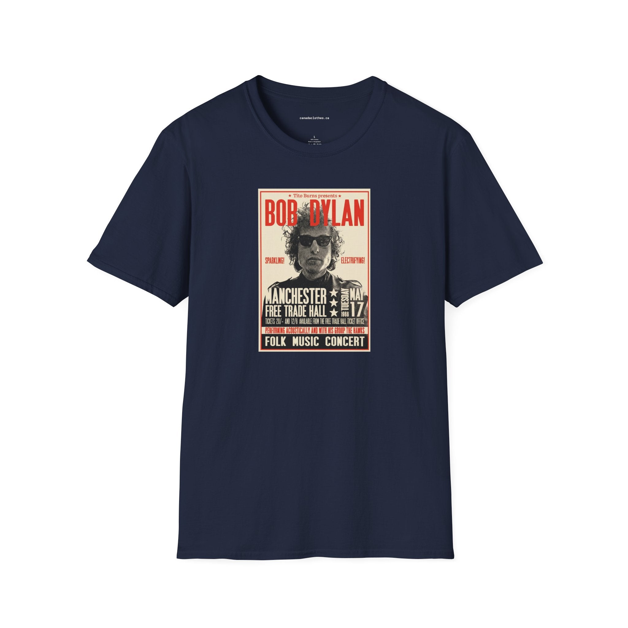 Bob Dylan Band Poster - Vintage Graphic T-Shirt - {{variant_option}} - T-Shirt - canadaclothes.ca