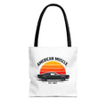 American Muscle Car - Vintage Graphic Tote Bag (White) - {{variant_option}} - Bags - canadaclothes.ca