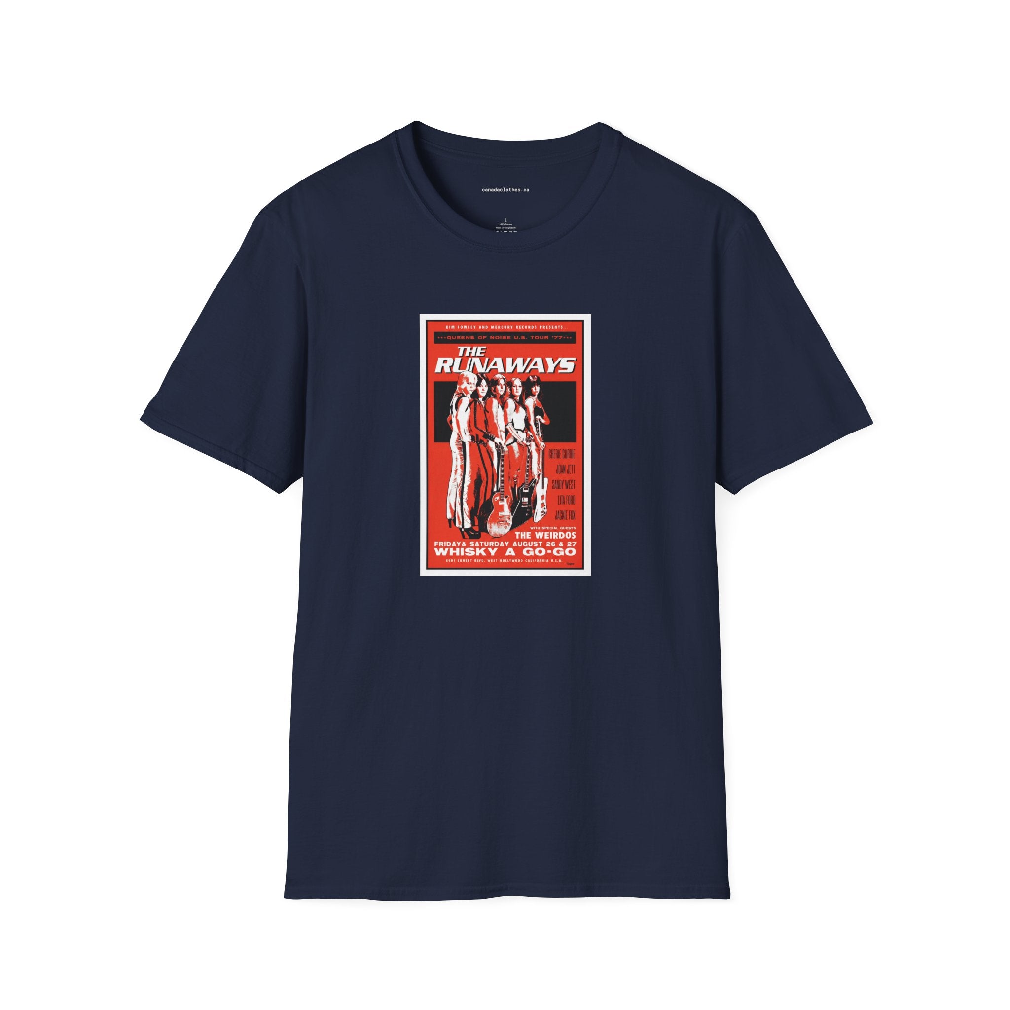 The Runaways Band Poster - Vintage Graphic T-Shirt - {{variant_option}} - T-Shirt - canadaclothes.ca