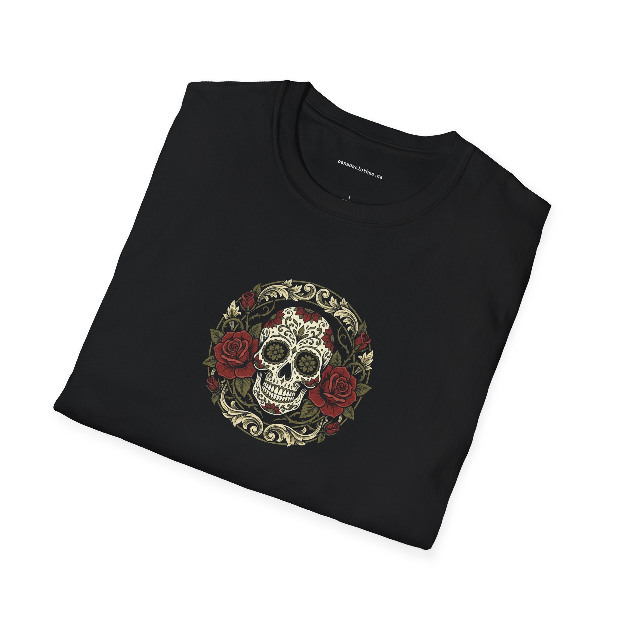 Skull Wreath - T-Shirt - {{variant_option}} - T-Shirt - canadaclothes.ca