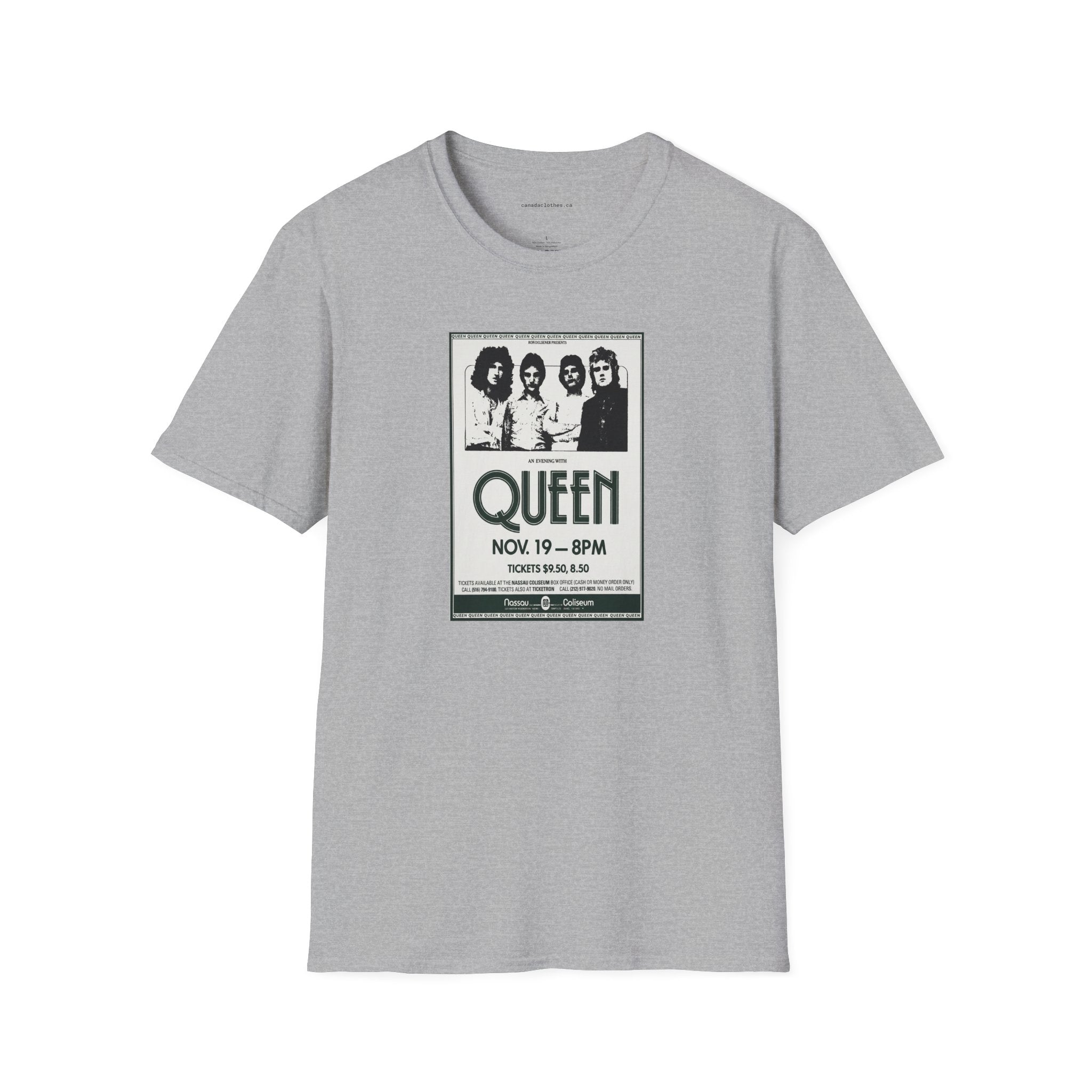 Queen Band Poster - Vintage Graphic T-Shirt - {{variant_option}} - T-Shirt - canadaclothes.ca