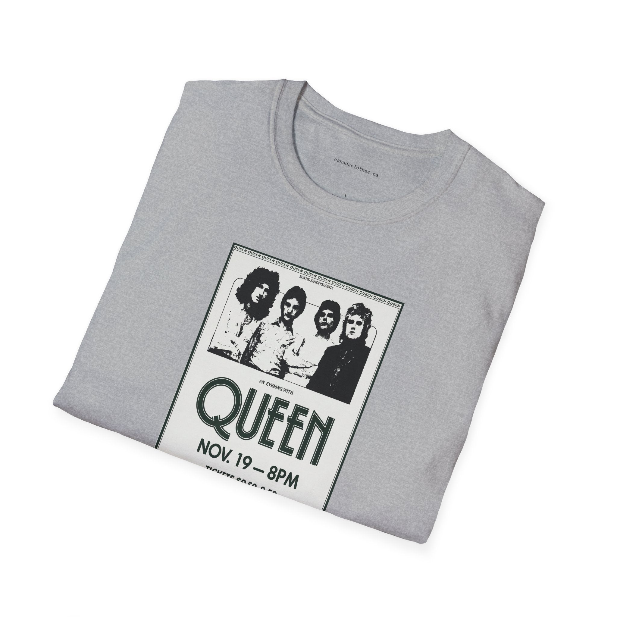 Queen Band Poster - Vintage Graphic T-Shirt - {{variant_option}} - T-Shirt - canadaclothes.ca