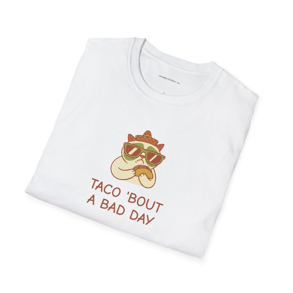 Taco 'bout a Bad Day Cat - Funny Graphic T-Shirt - {{variant_option}} - T-Shirt - canadaclothes.ca