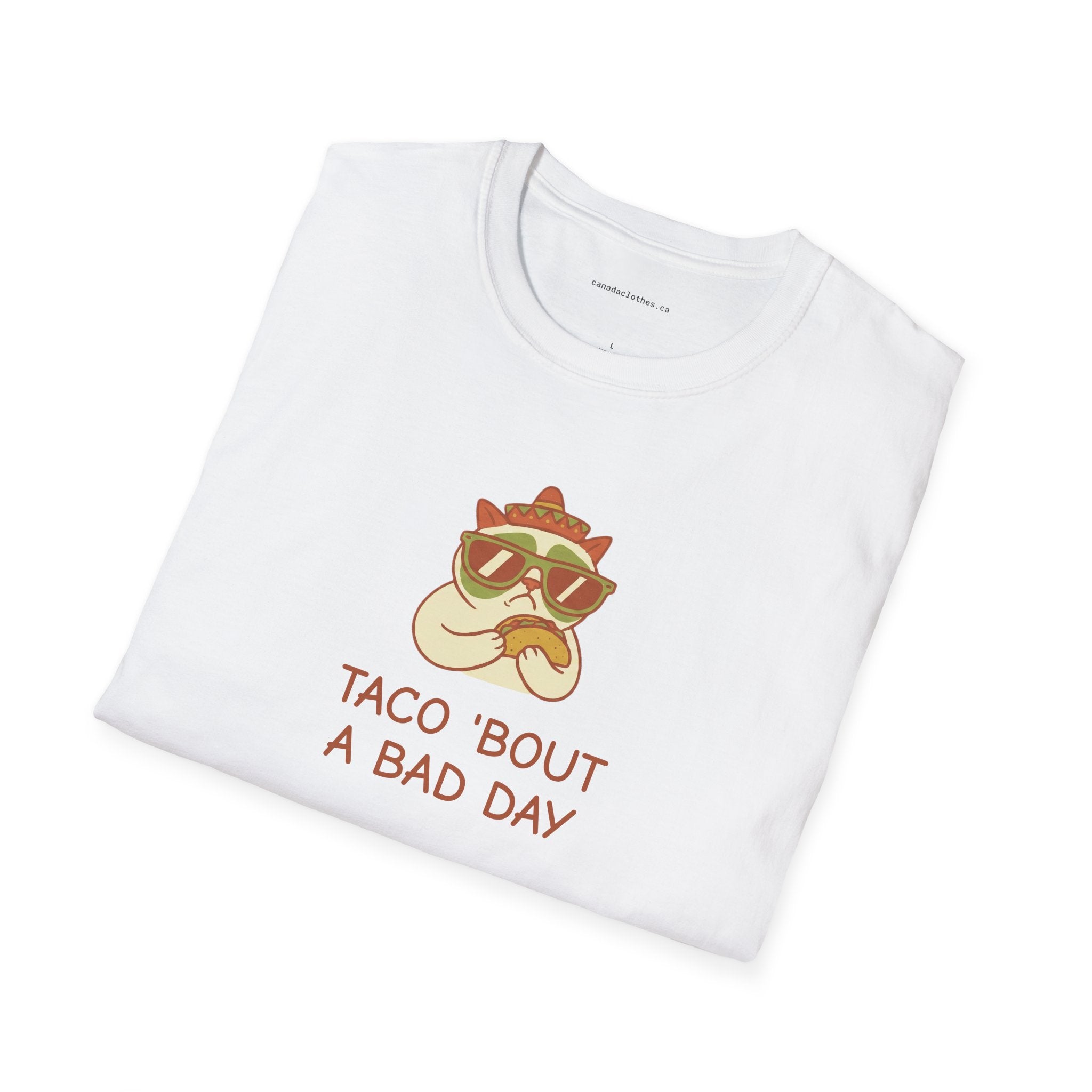 Taco 'bout a Bad Day Cat - Funny Graphic T-Shirt - {{variant_option}} - T-Shirt - canadaclothes.ca