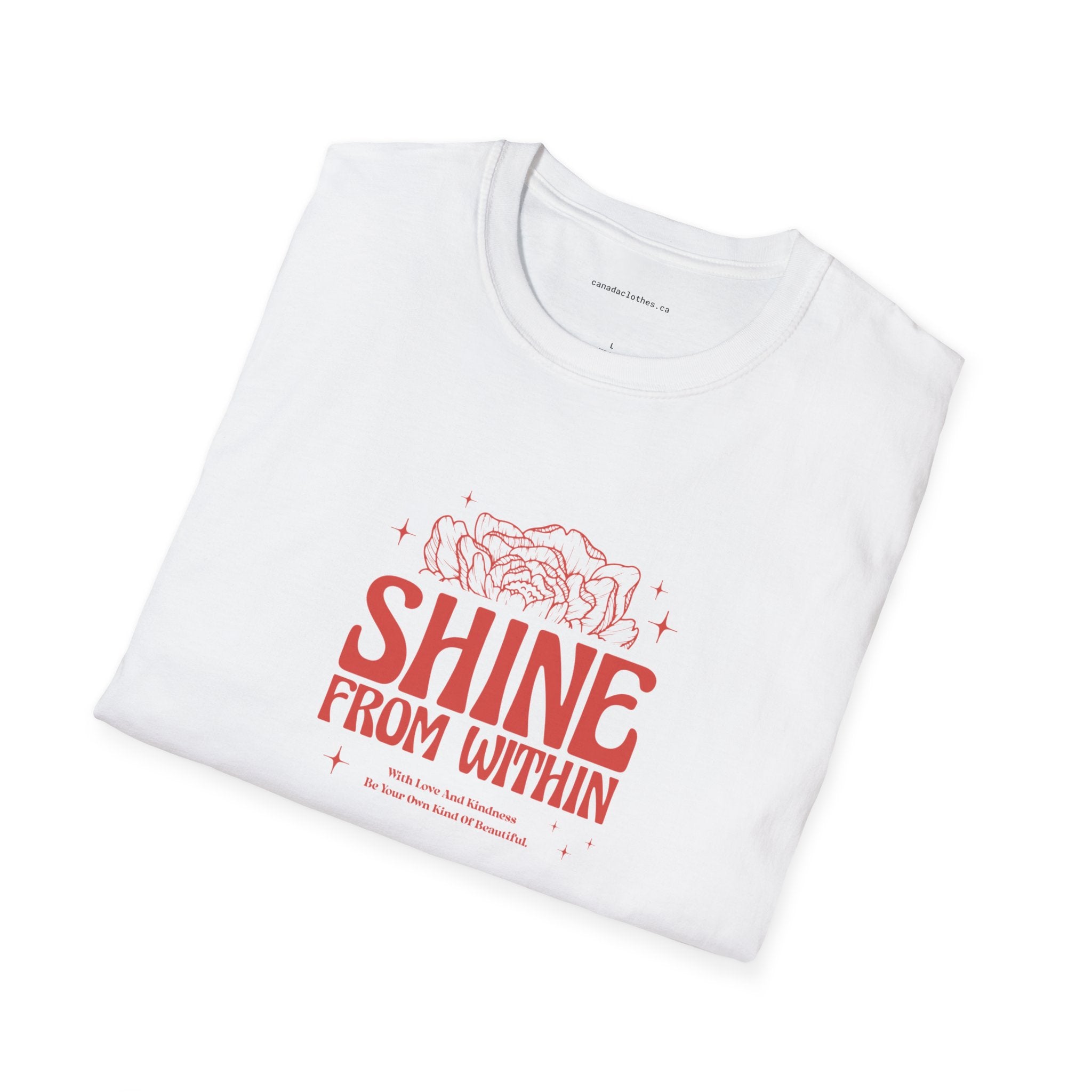Shine From Within - Motivational Graphic T-Shirt - {{variant_option}} - T-Shirt - canadaclothes.ca
